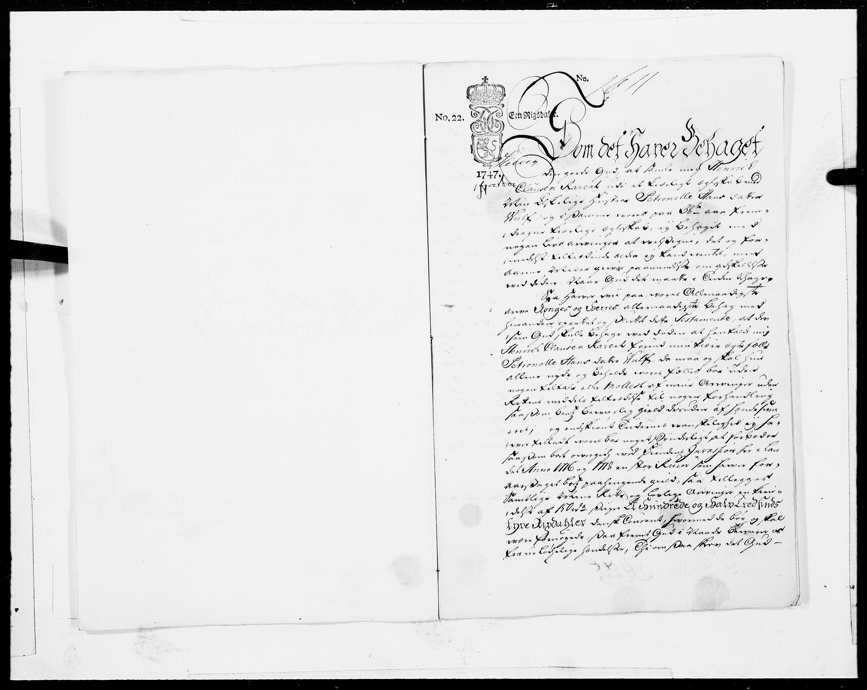 Danske Kanselli 1572-1799, AV/RA-EA-3023/F/Fc/Fcc/Fcca/L0147: Norske innlegg 1572-1799, 1747, s. 255