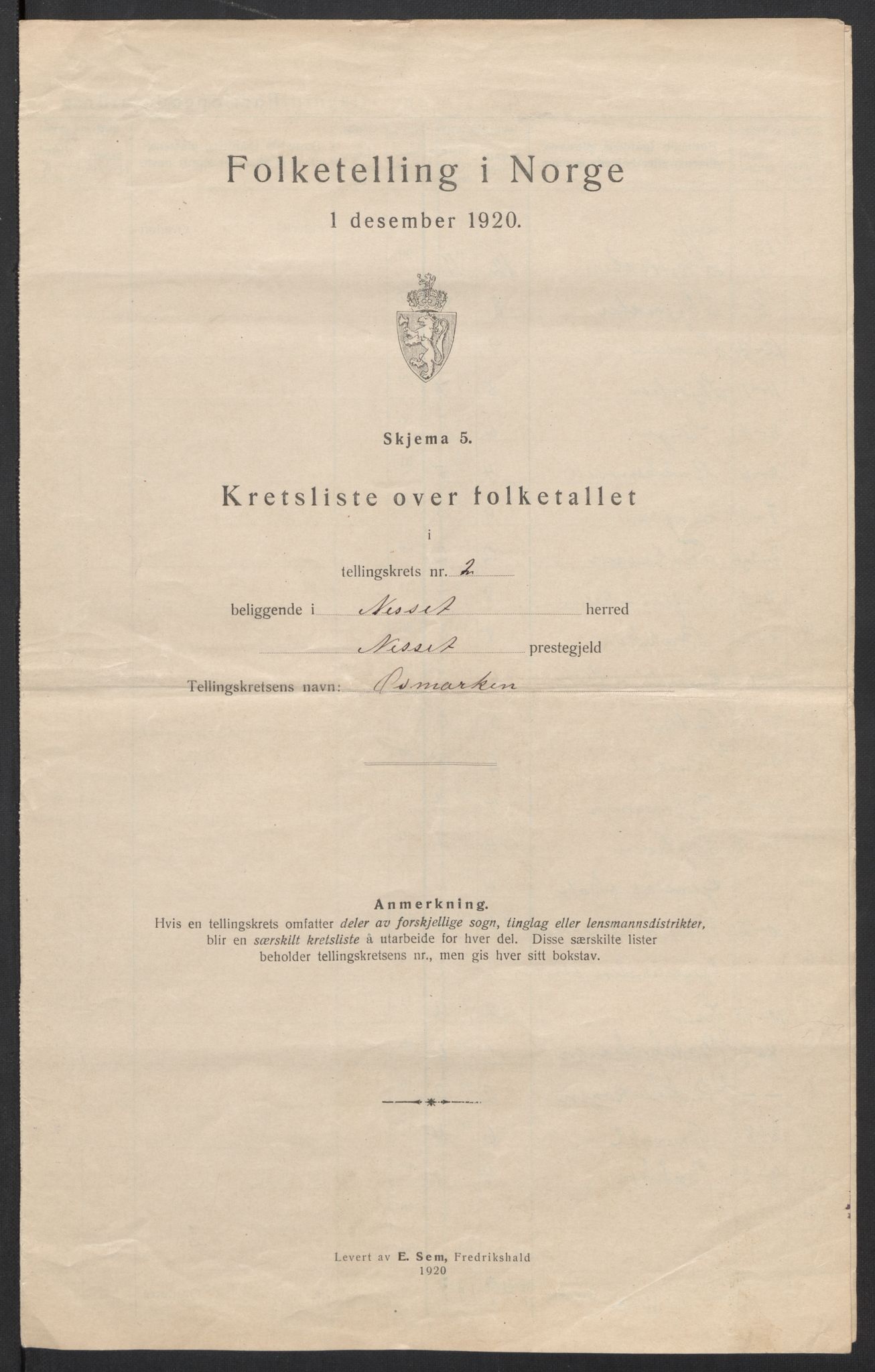 SAT, Folketelling 1920 for 1543 Nesset herred, 1920, s. 13