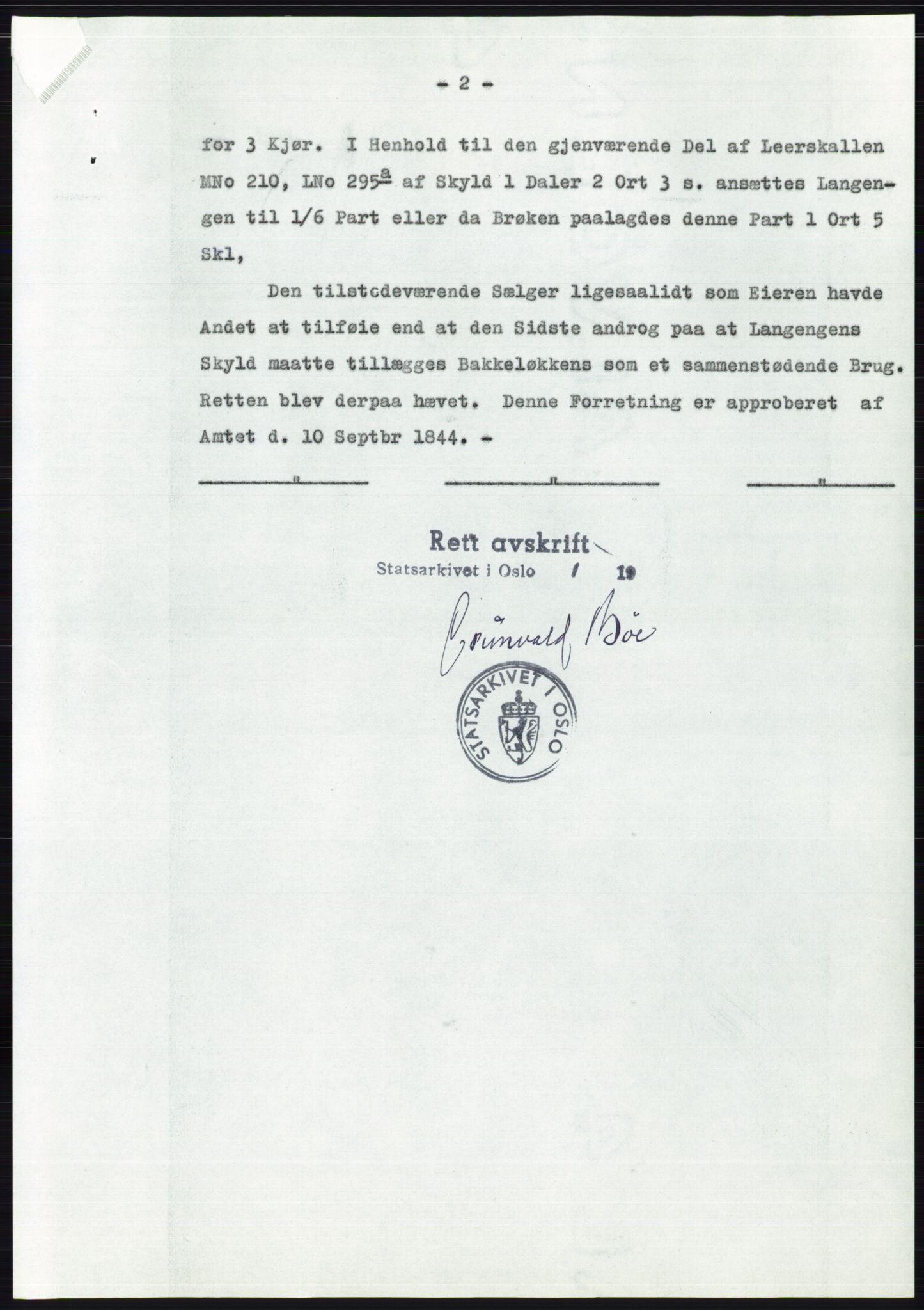 Statsarkivet i Oslo, AV/SAO-A-10621/Z/Zd/L0008: Avskrifter, j.nr 14-1096/1958, 1958, s. 238
