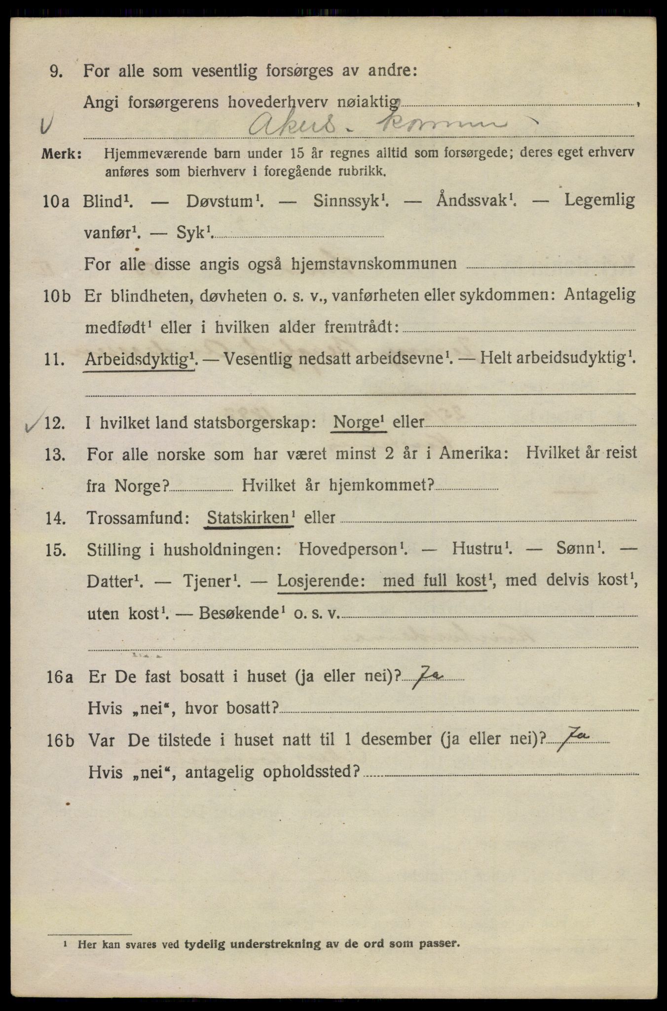 SAO, Folketelling 1920 for 0301 Kristiania kjøpstad, 1920, s. 521466