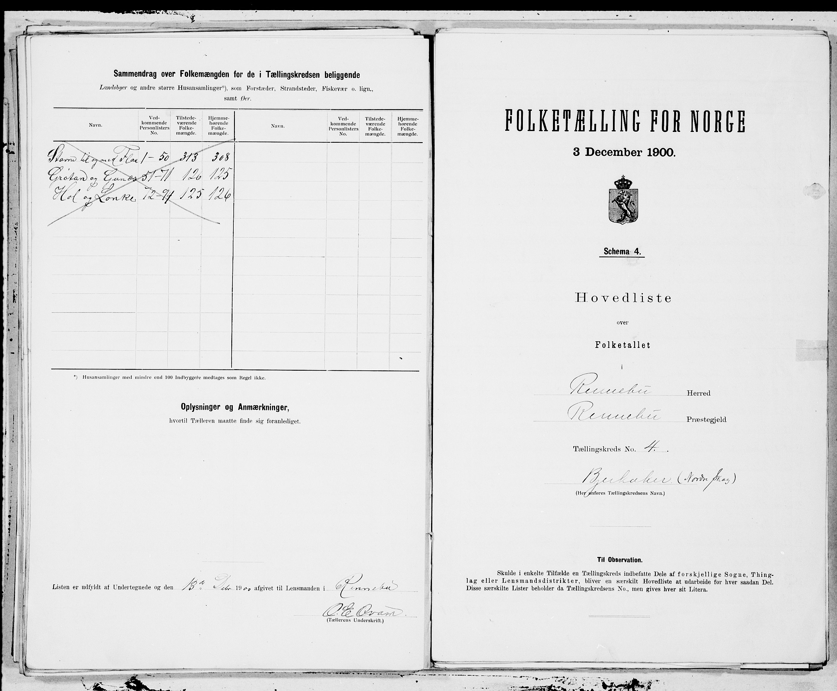 SAT, Folketelling 1900 for 1635 Rennebu herred, 1900, s. 8