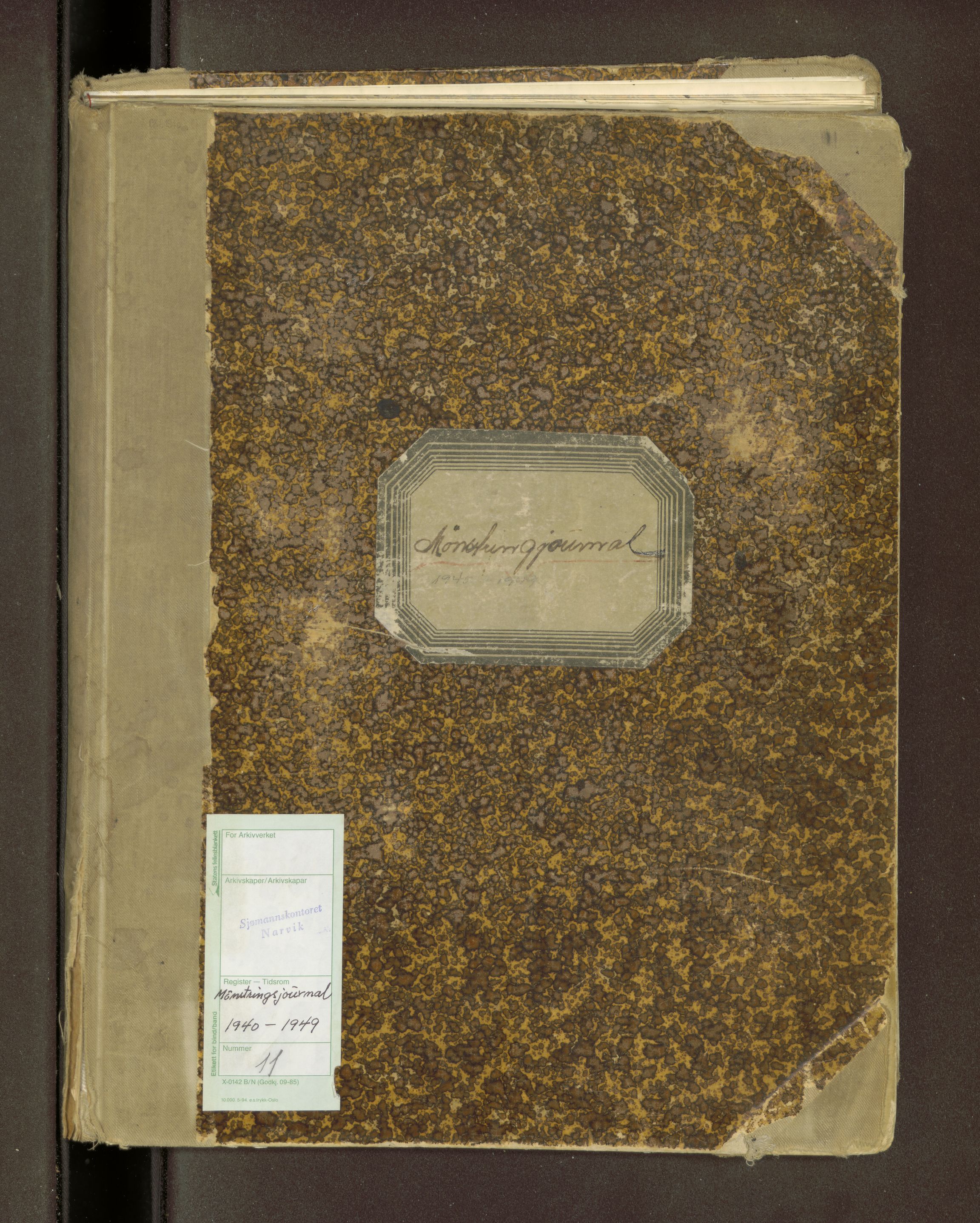Narvik sjømannskontor, AV/SAT-A-4710/X/L0011: Mønstringsjournal, 1940-1949
