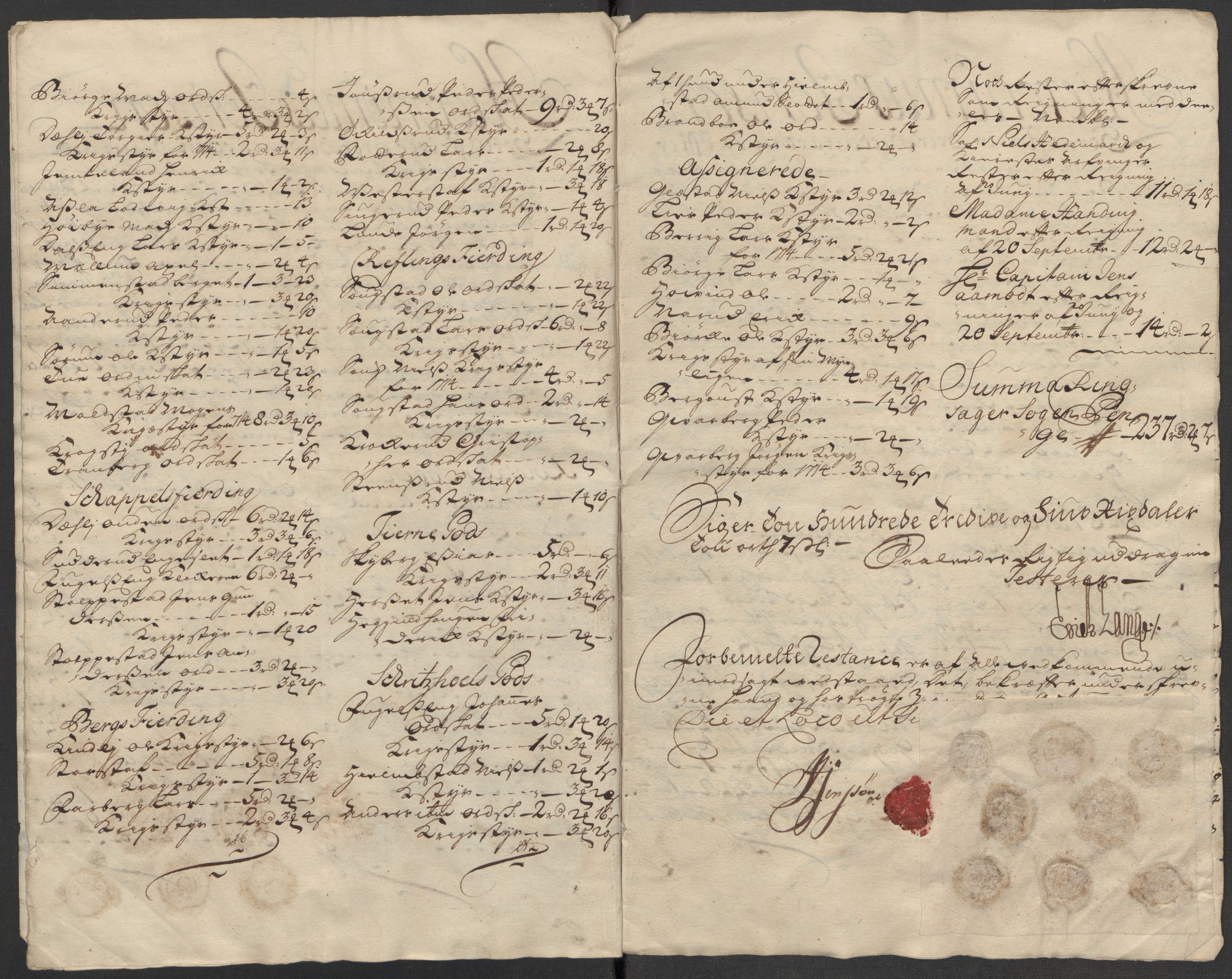 Rentekammeret inntil 1814, Reviderte regnskaper, Fogderegnskap, AV/RA-EA-4092/R16/L1056: Fogderegnskap Hedmark, 1717, s. 424