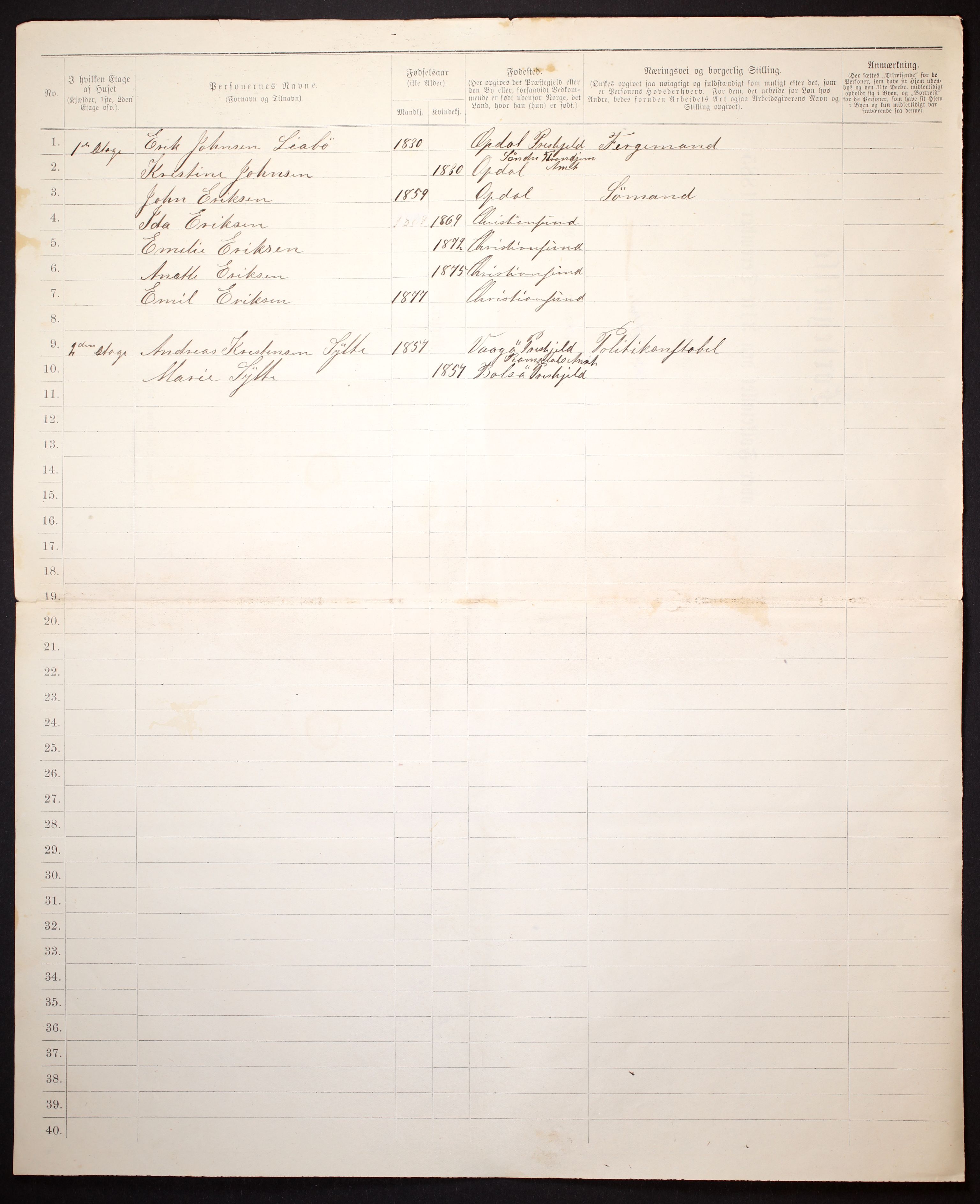 SAT, Folketelling 1885 for 1503 Kristiansund kjøpstad, 1885, s. 742