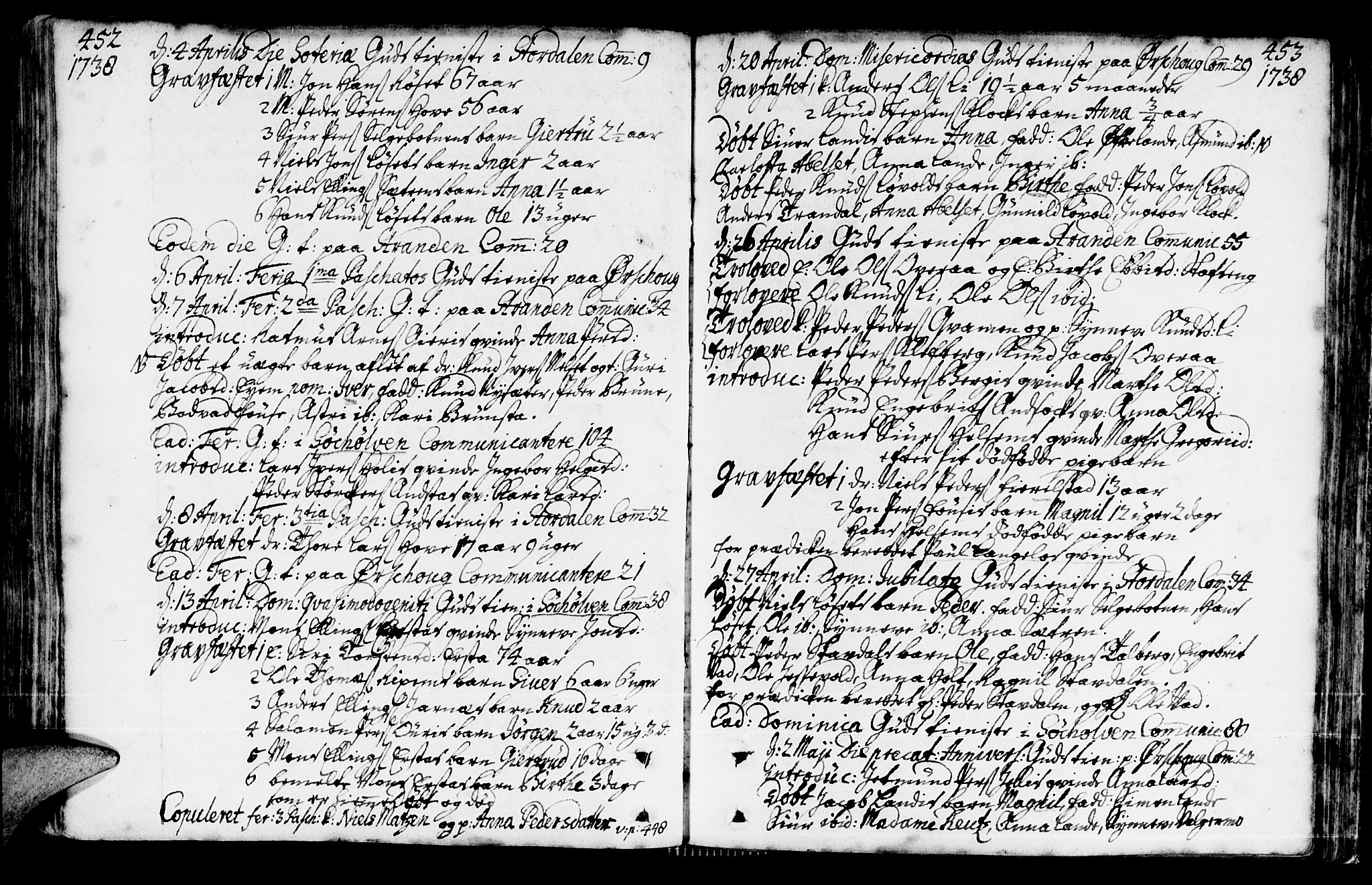 Ministerialprotokoller, klokkerbøker og fødselsregistre - Møre og Romsdal, AV/SAT-A-1454/522/L0306: Ministerialbok nr. 522A01, 1720-1743, s. 452-453