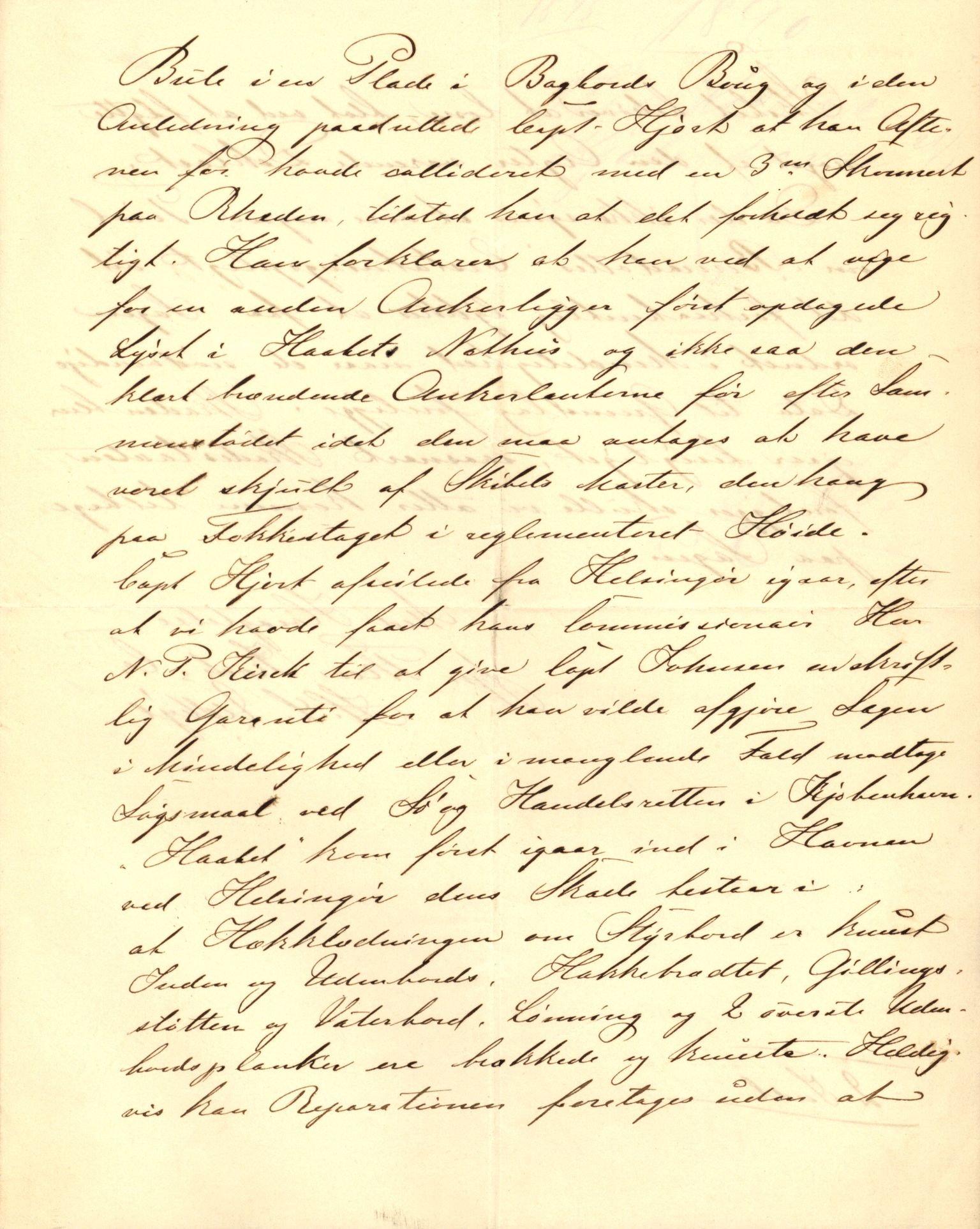 Pa 63 - Østlandske skibsassuranceforening, VEMU/A-1079/G/Ga/L0025/0004: Havaridokumenter / Imanuel, Hefhi, Guldregn, Haabet, Harald, Windsor, 1890, s. 71