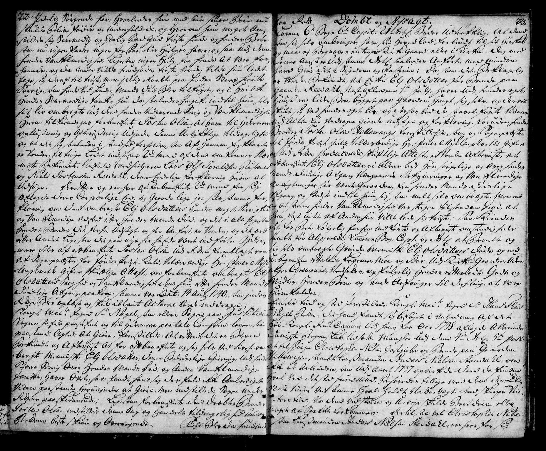 Sunnfjord tingrett, AV/SAB-A-3201/1/F/Fa/Faa/L0012: Tingbok  - gardar under Lenets gods, 1740-1745, s. 22-23