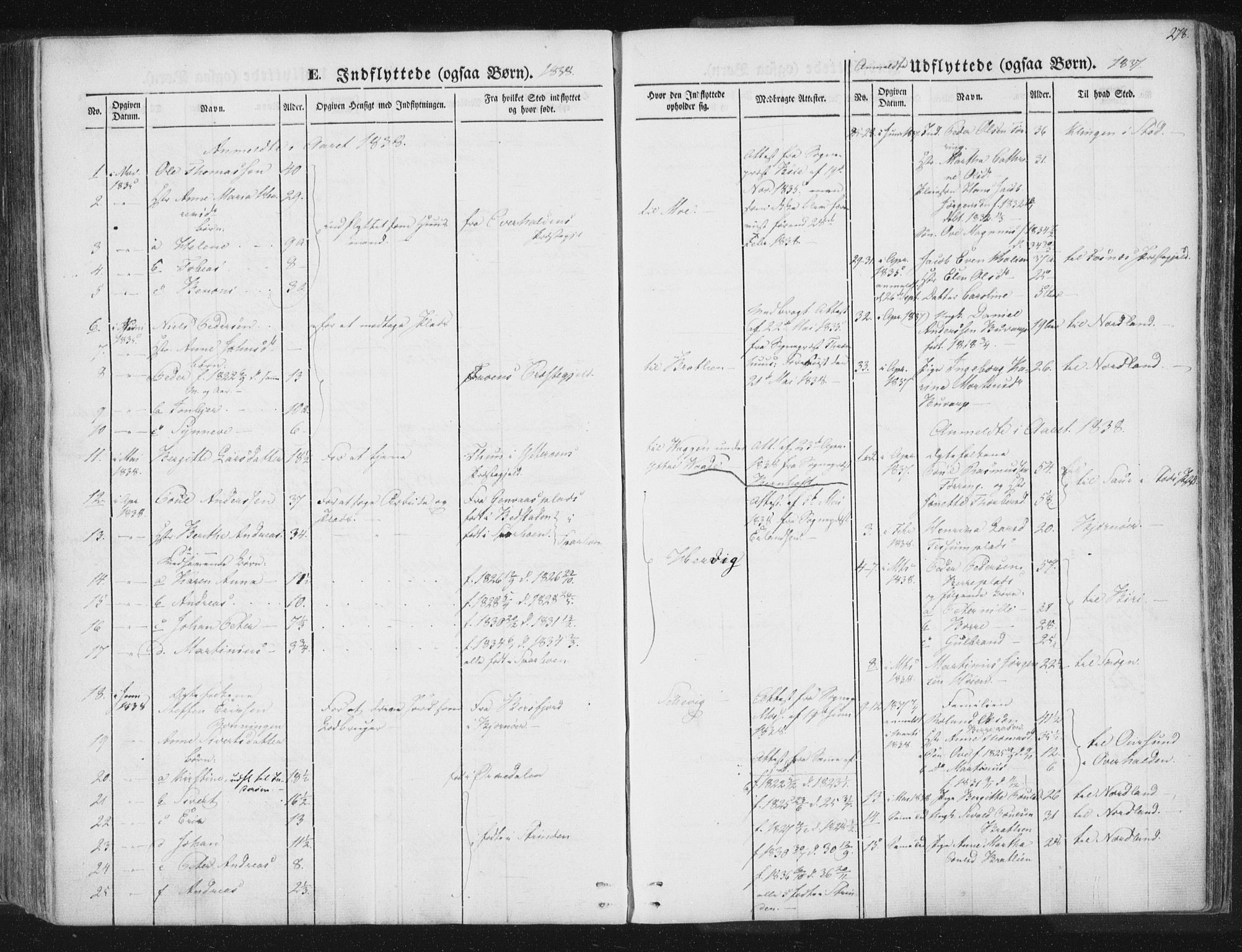 Ministerialprotokoller, klokkerbøker og fødselsregistre - Nord-Trøndelag, AV/SAT-A-1458/741/L0392: Ministerialbok nr. 741A06, 1836-1848, s. 278