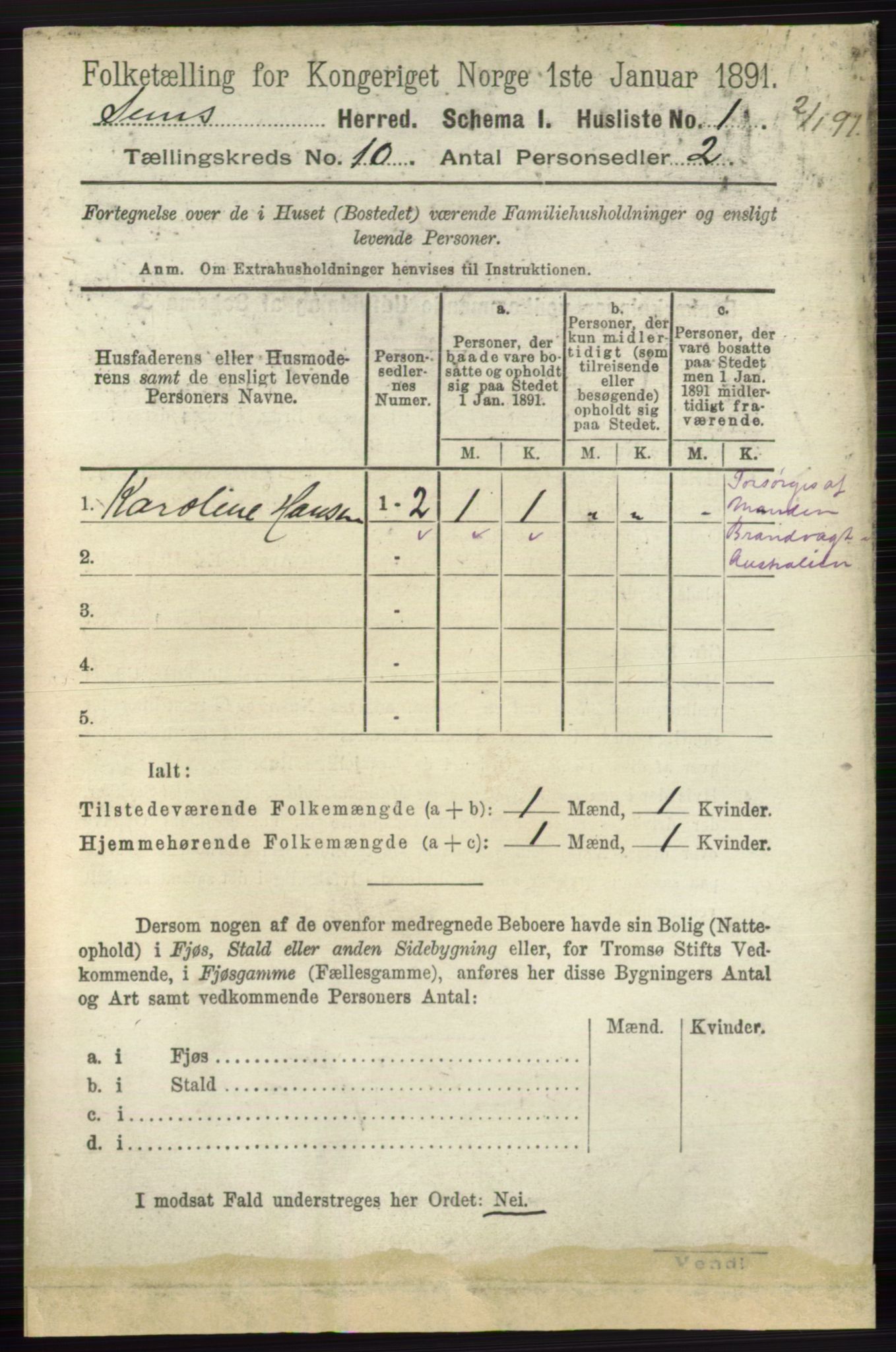 RA, Folketelling 1891 for 0721 Sem herred, 1891, s. 4702