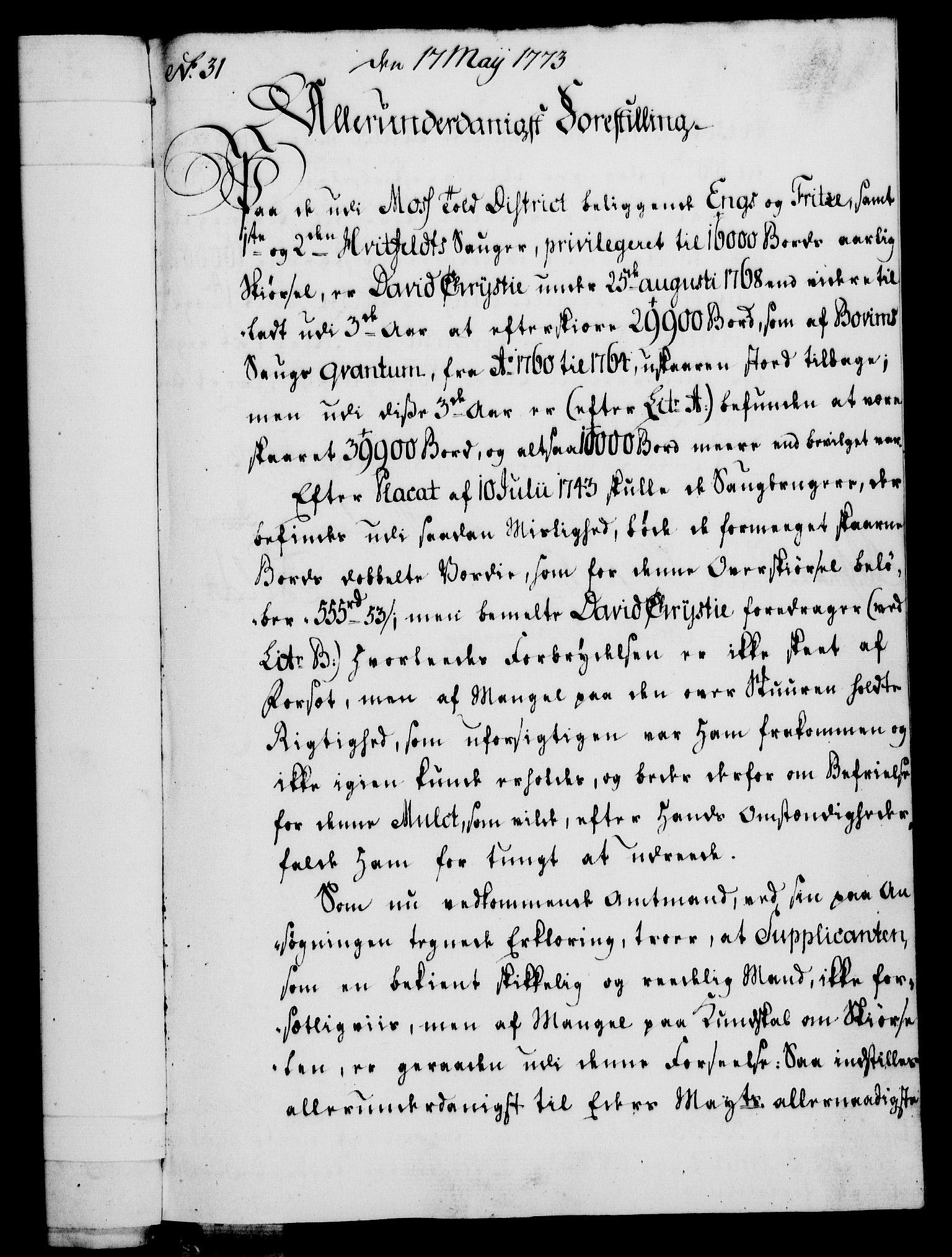 Rentekammeret, Kammerkanselliet, AV/RA-EA-3111/G/Gf/Gfa/L0055: Norsk relasjons- og resolusjonsprotokoll (merket RK 52.55), 1773, s. 124