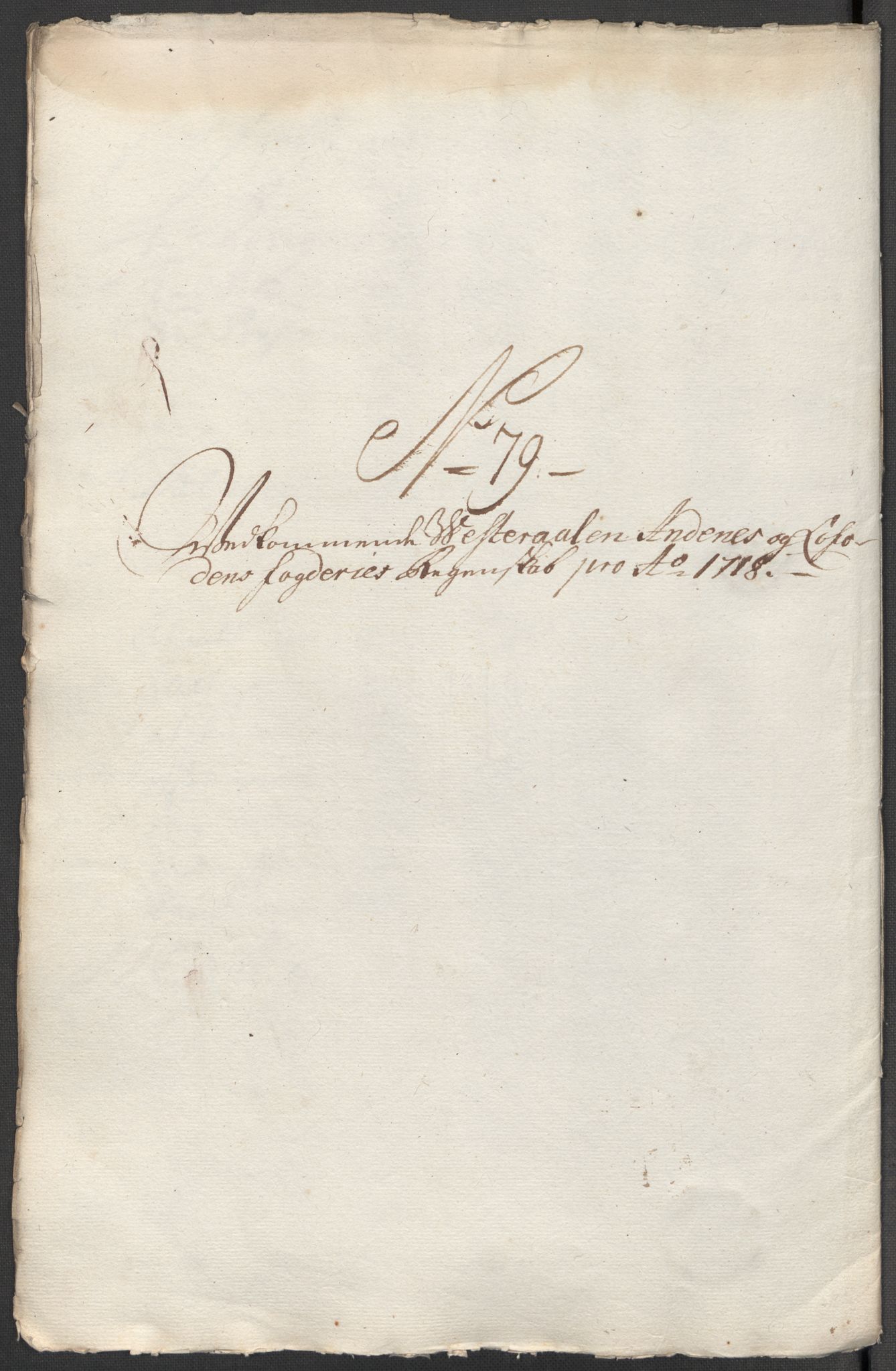 Rentekammeret inntil 1814, Reviderte regnskaper, Fogderegnskap, AV/RA-EA-4092/R67/L4684: Fogderegnskap Vesterålen, Andenes og Lofoten, 1718, s. 398