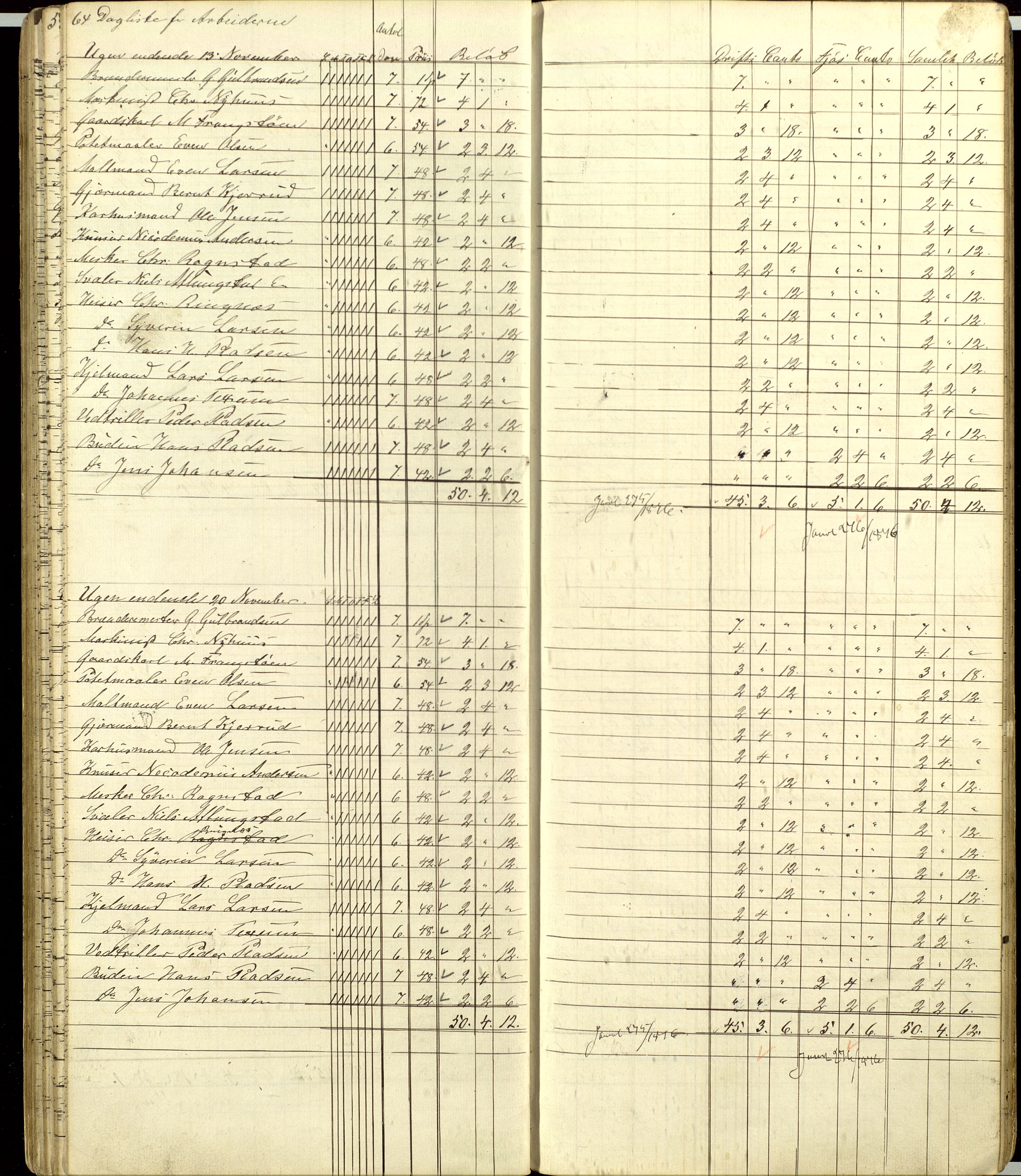 Atlungstad Brænderi, AV/SAH-ARK-104/F/Fa/L0002: Arbeidsbok for ansatte i brenneriet. Brennevinsssalg 1876., 1867-1876, s. 64