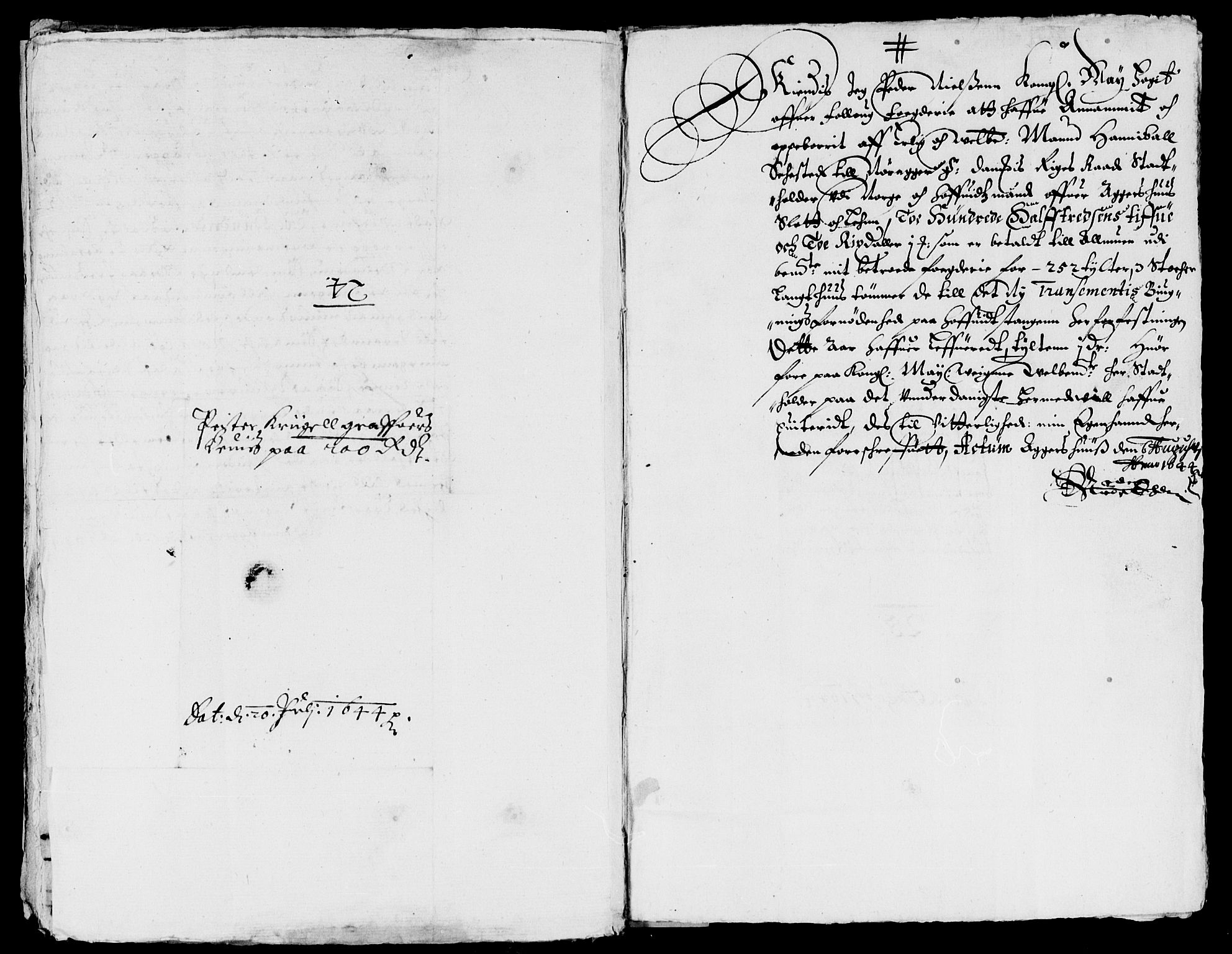 Rentekammeret inntil 1814, Reviderte regnskaper, Lensregnskaper, AV/RA-EA-5023/R/Rb/Rba/L0182: Akershus len, 1643-1645