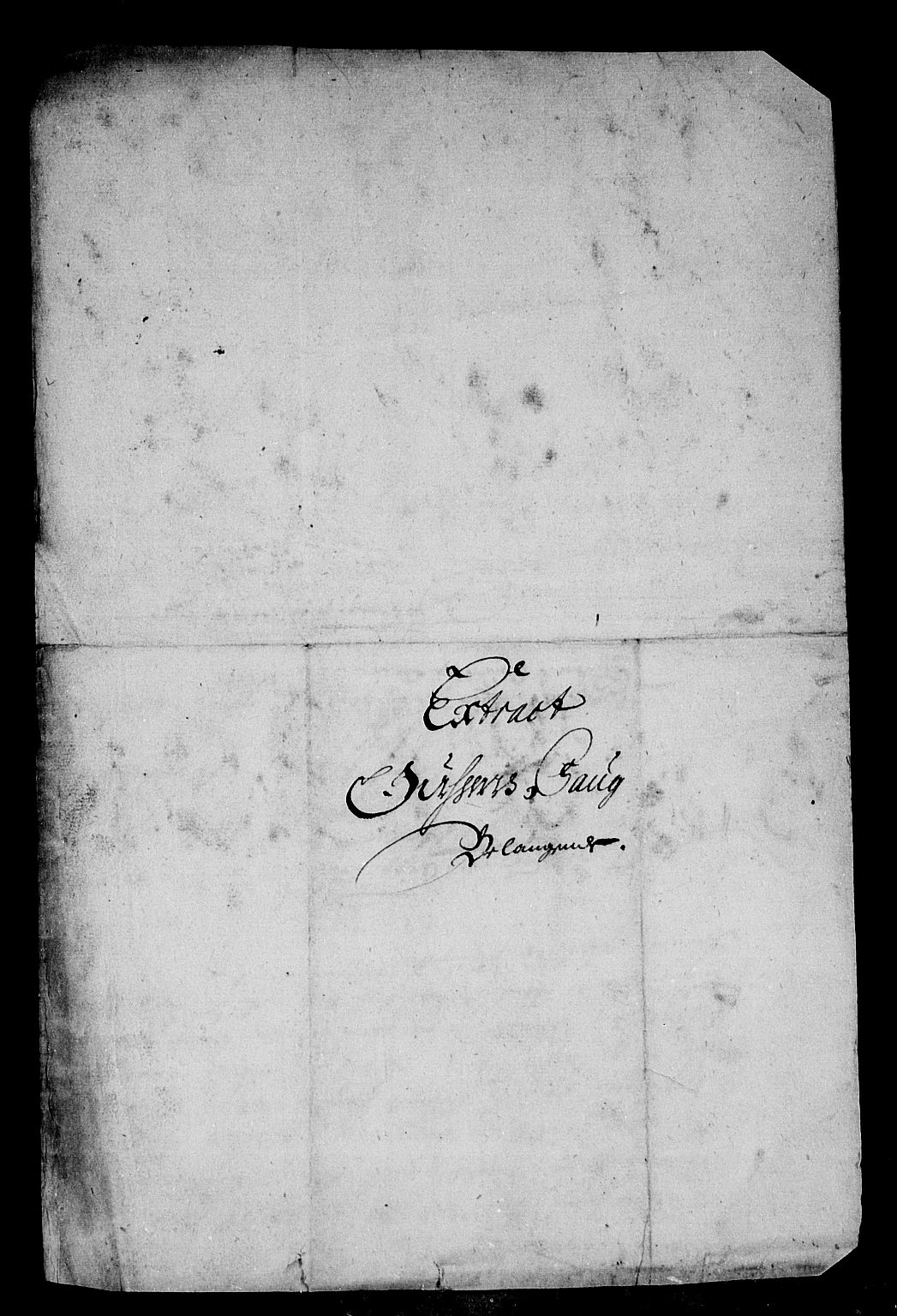 Rentekammeret inntil 1814, Reviderte regnskaper, Stiftamtstueregnskaper, Bergen stiftamt, AV/RA-EA-6043/R/Rc/L0090: Bergen stiftamt, 1689