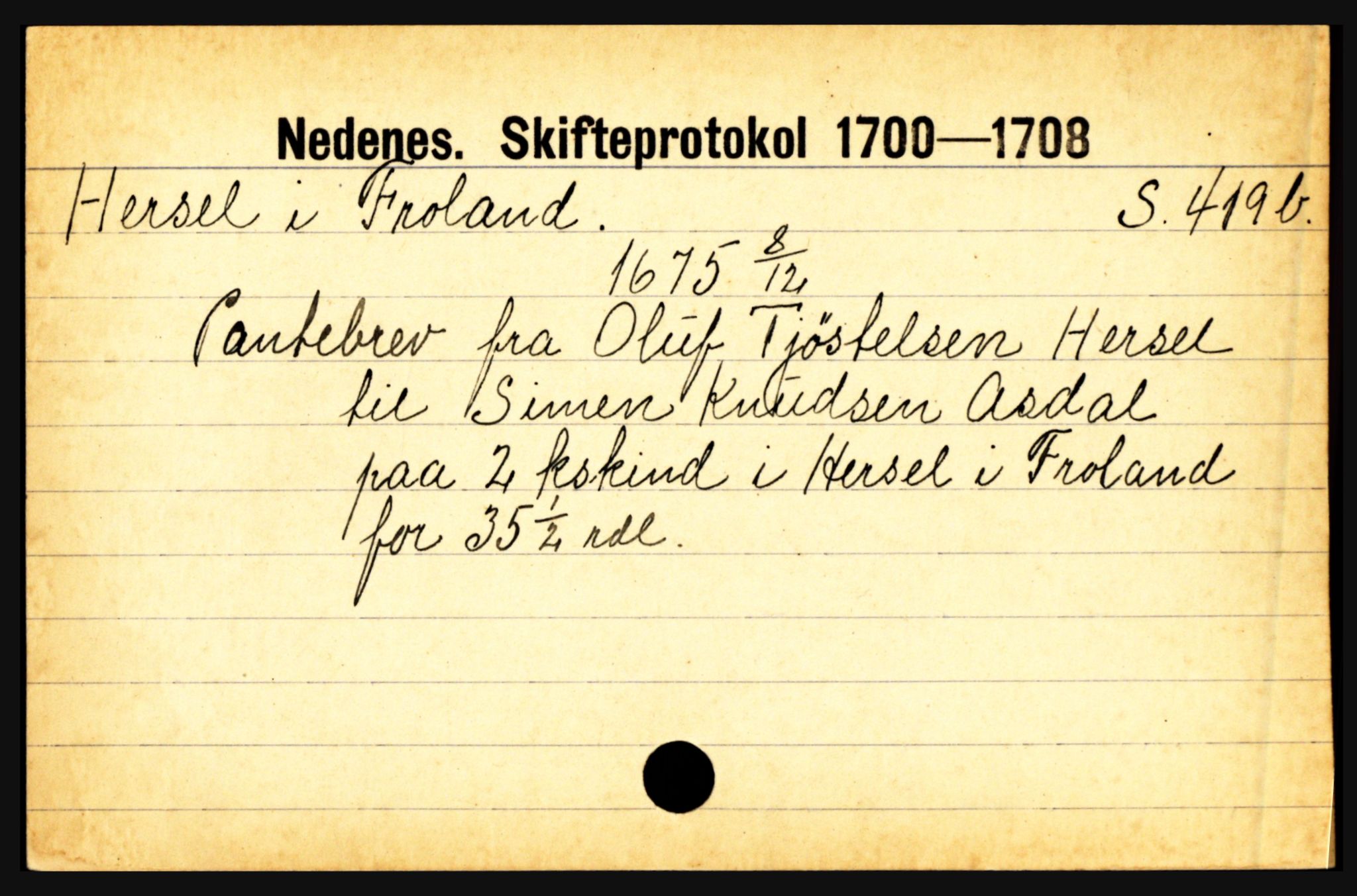 Nedenes sorenskriveri før 1824, AV/SAK-1221-0007/H, s. 11793