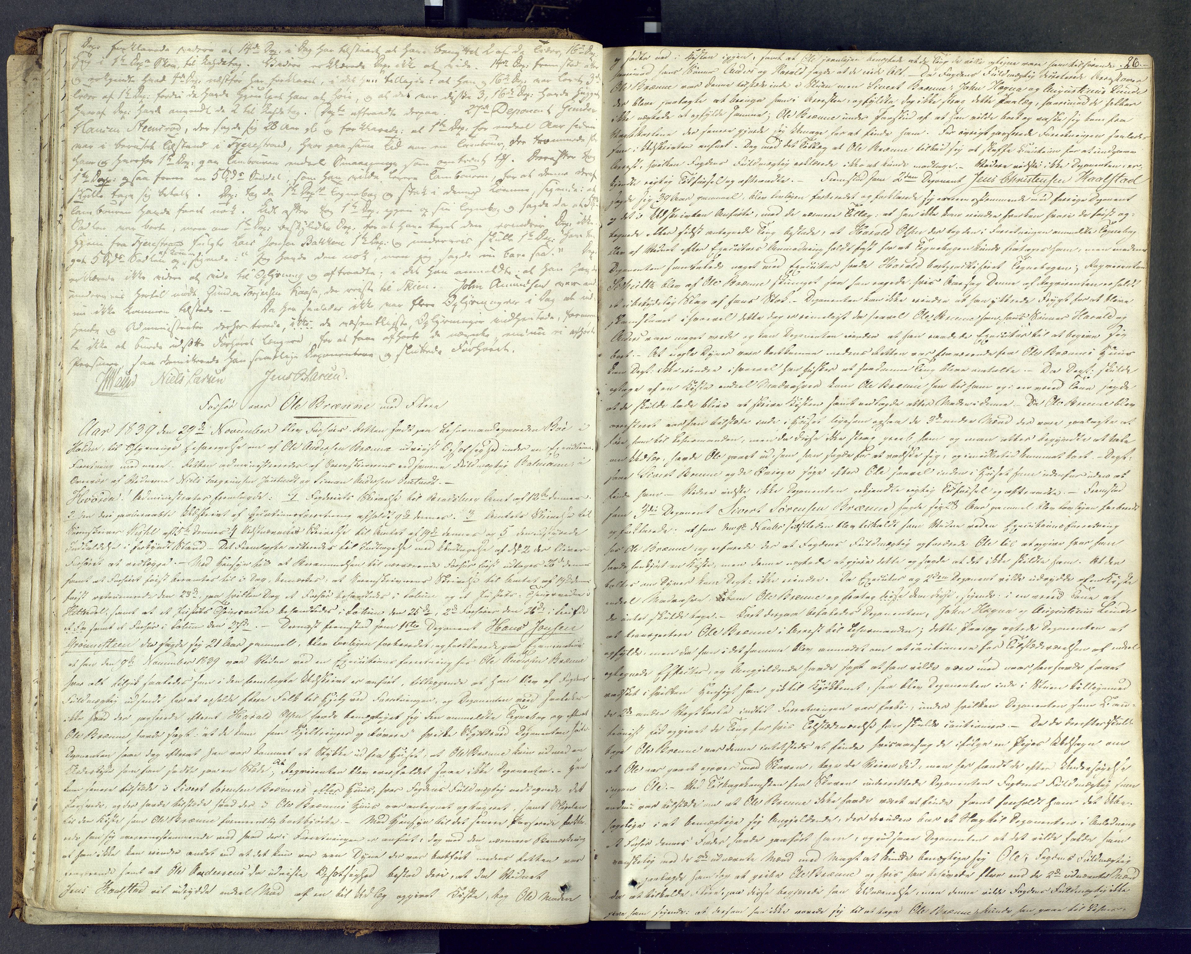 Nedre Telemark sorenskriveri, AV/SAKO-A-135/F/Fc/Fca/L0007: Ekstrarettsprotokoll, 1839-1846, s. 26