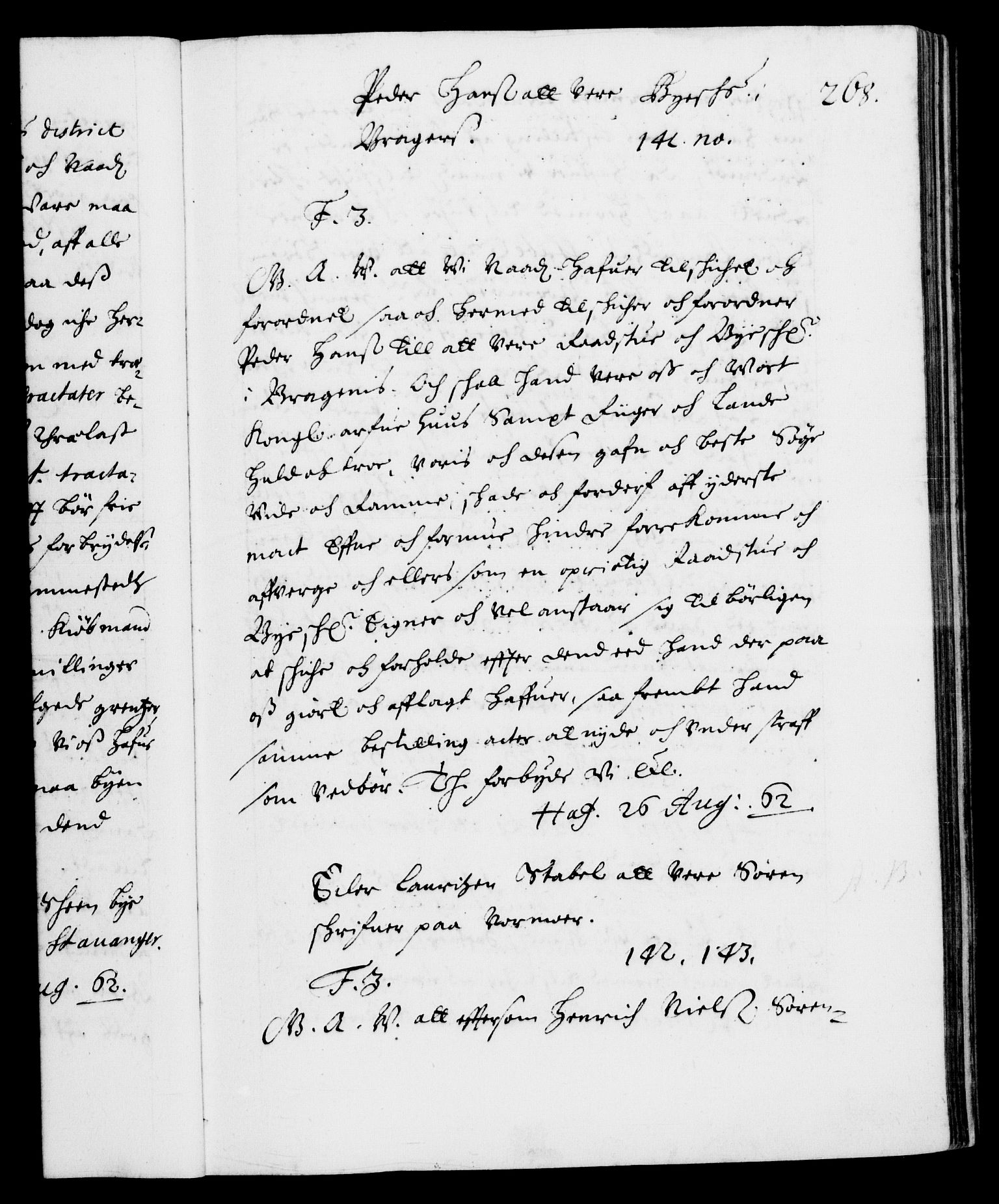 Danske Kanselli 1572-1799, AV/RA-EA-3023/F/Fc/Fca/Fcaa/L0010: Norske registre (mikrofilm), 1660-1670, s. 268a