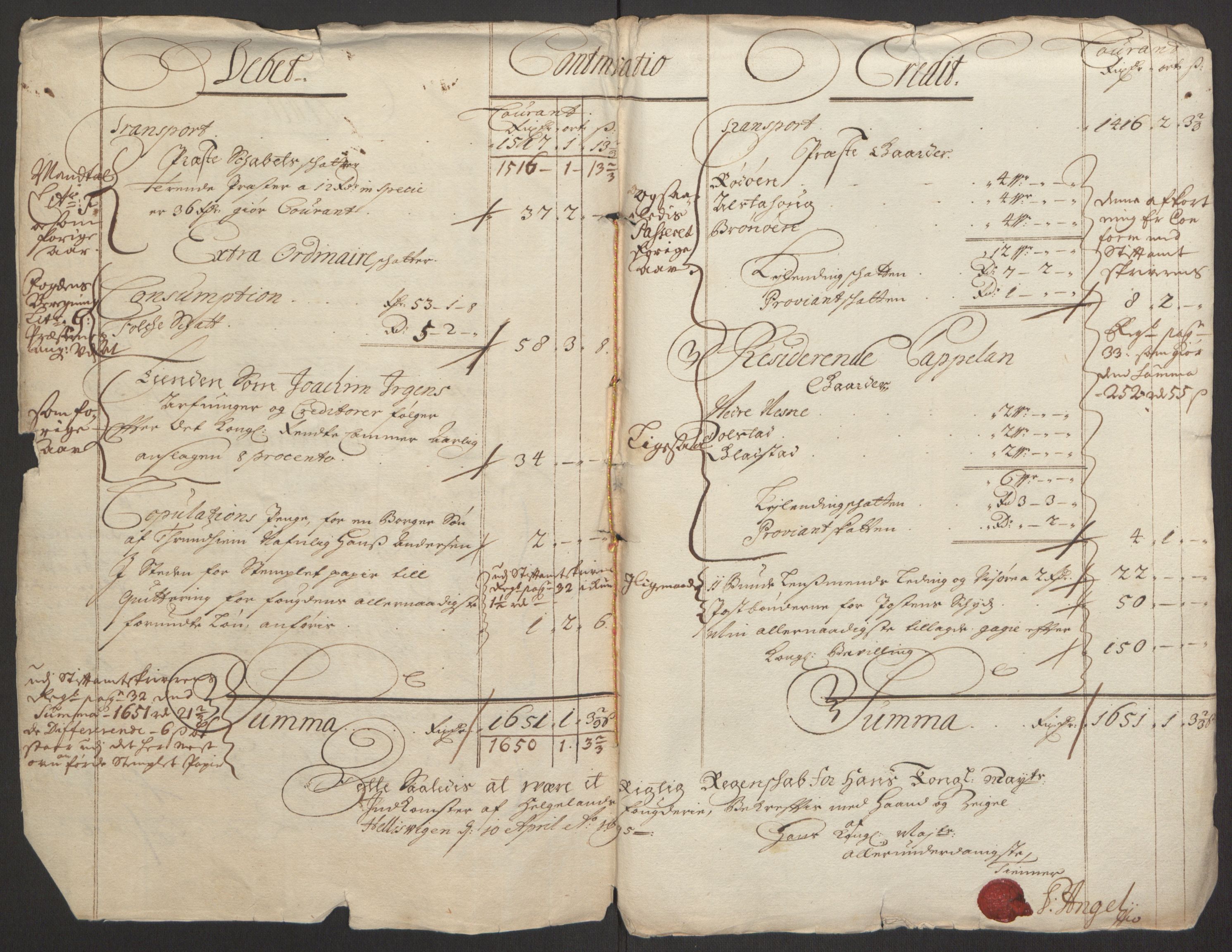 Rentekammeret inntil 1814, Reviderte regnskaper, Fogderegnskap, RA/EA-4092/R65/L4505: Fogderegnskap Helgeland, 1693-1696, s. 154
