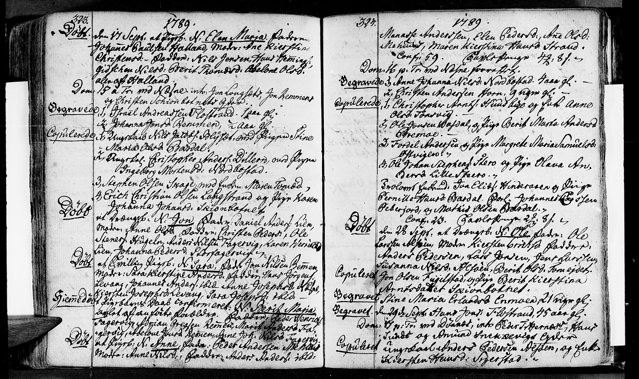 Ministerialprotokoller, klokkerbøker og fødselsregistre - Nordland, AV/SAT-A-1459/838/L0544: Ministerialbok nr. 838A03, 1770-1791, s. 323-324
