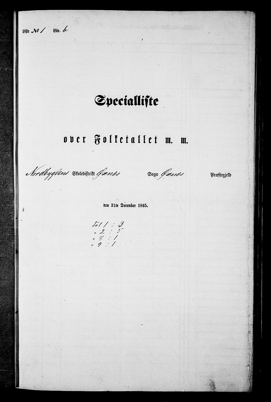 RA, Folketelling 1865 for 1868P Øksnes prestegjeld, 1865, s. 24