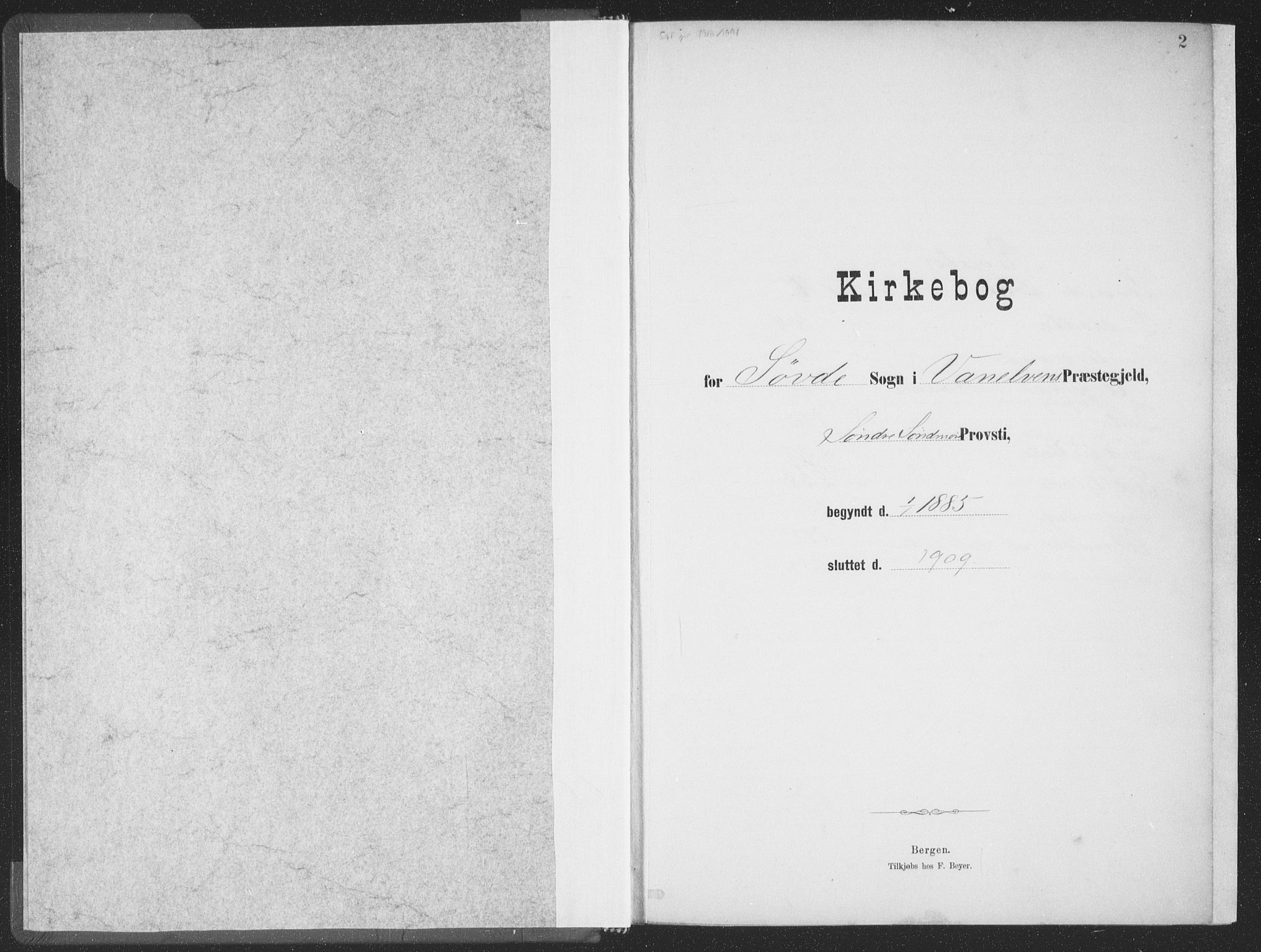 Ministerialprotokoller, klokkerbøker og fødselsregistre - Møre og Romsdal, AV/SAT-A-1454/502/L0025: Ministerialbok nr. 502A03, 1885-1909, s. 2