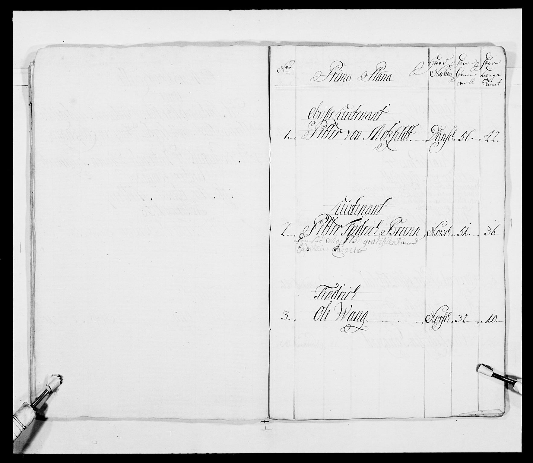Kommanderende general (KG I) med Det norske krigsdirektorium, AV/RA-EA-5419/E/Ea/L0482: Nordafjelske dragonregiment, 1718-1761, s. 283