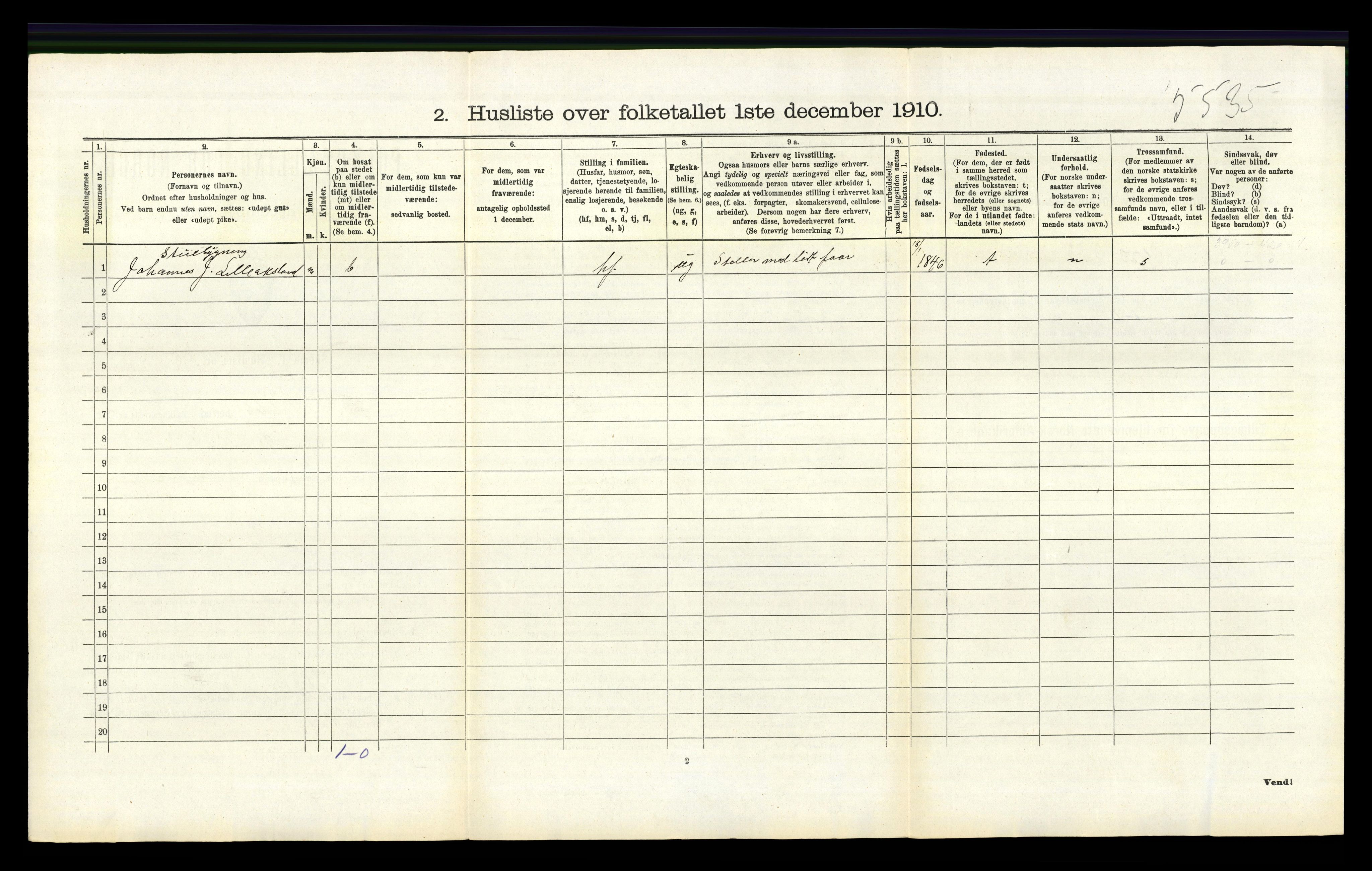 RA, Folketelling 1910 for 1157 Vikedal herred, 1910, s. 980