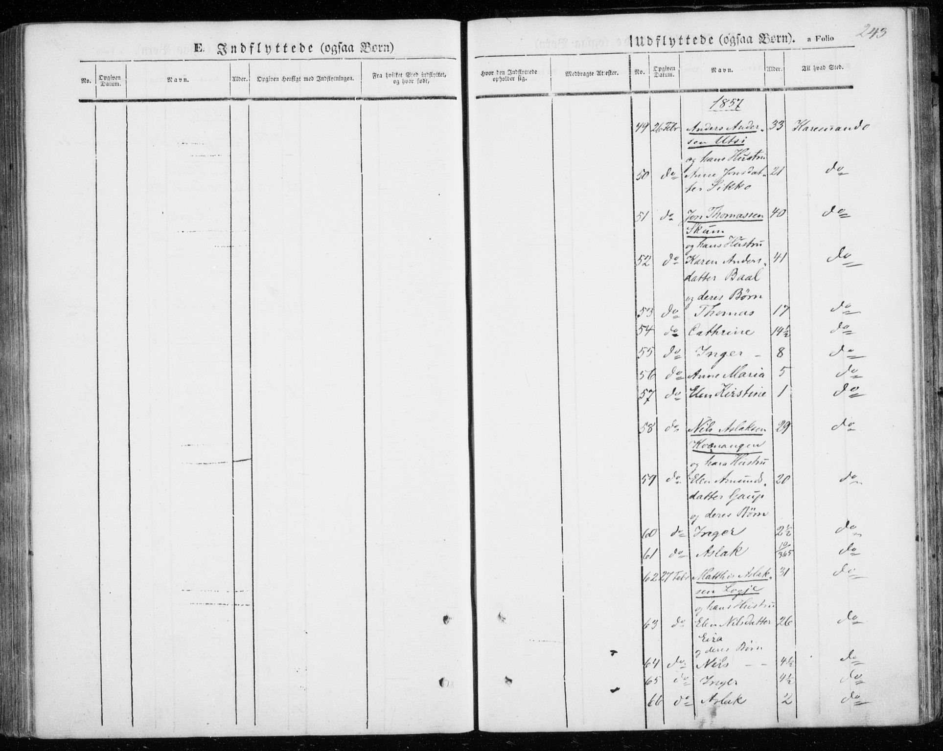 Kautokeino sokneprestembete, SATØ/S-1340/H/Ha/L0002.kirke: Ministerialbok nr. 2, 1843-1861, s. 243