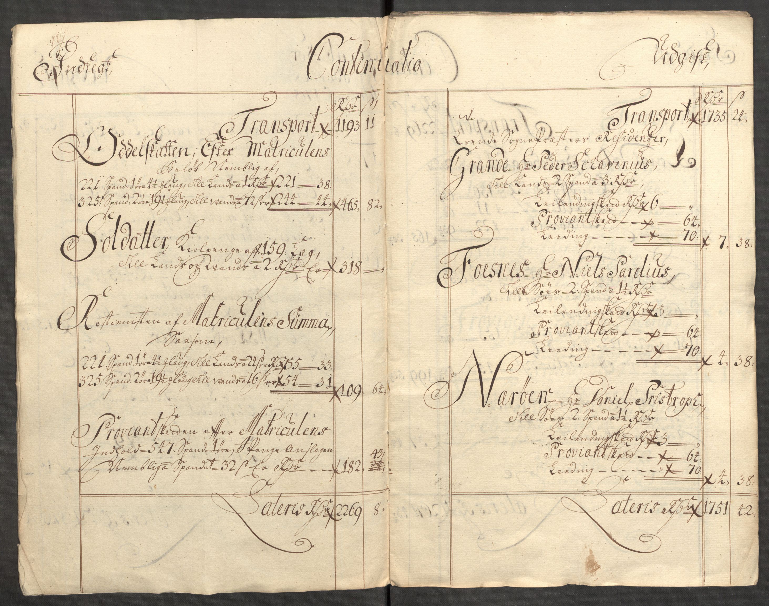 Rentekammeret inntil 1814, Reviderte regnskaper, Fogderegnskap, RA/EA-4092/R64/L4430: Fogderegnskap Namdal, 1707-1708, s. 222