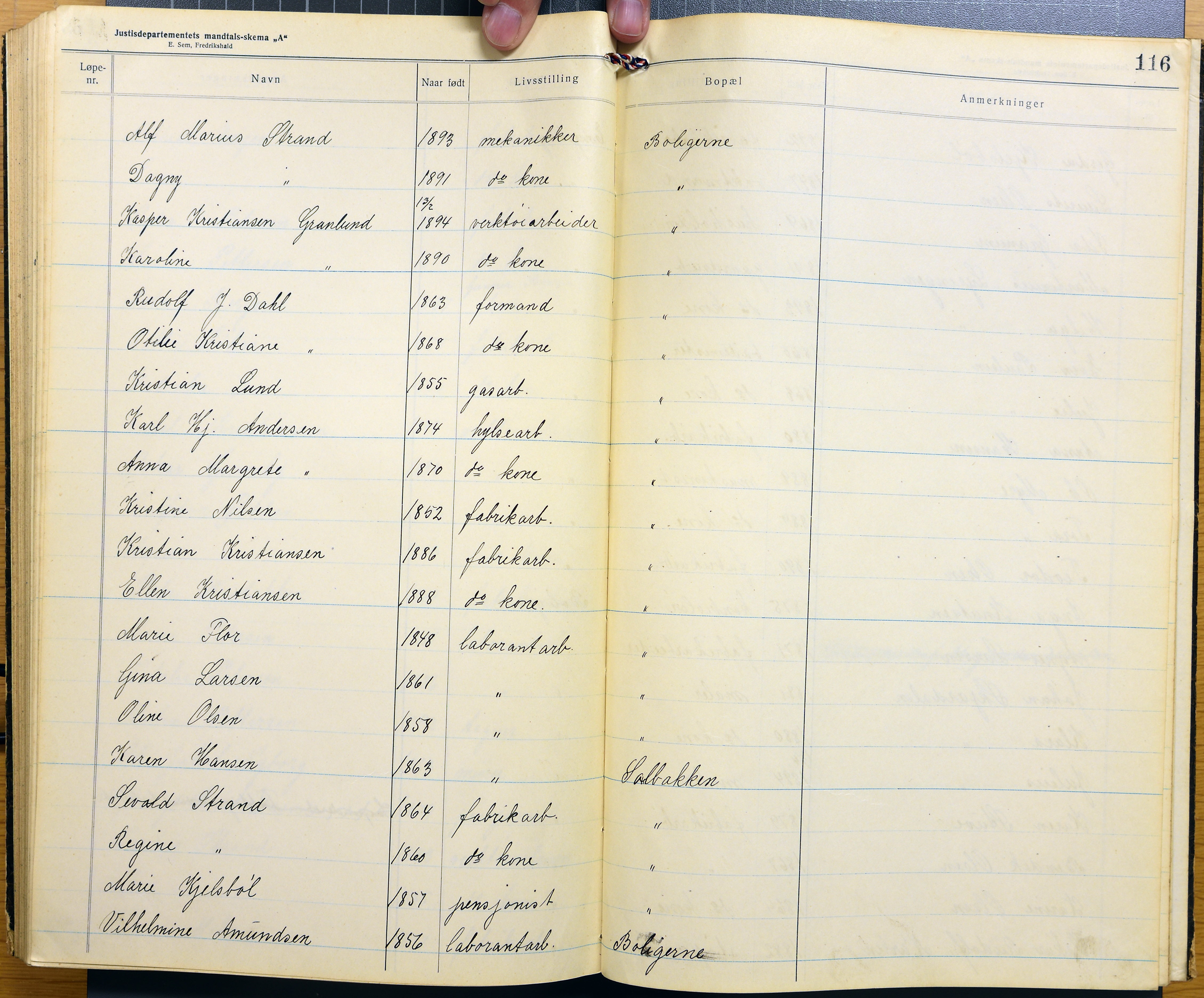 Vestre Toten kommunearkiv*, KVT/-/-/-: Manntall over stemmeberettigede innbyggere ved kommunale valg i Vestre Toten valgsokn, 1919, s. 116