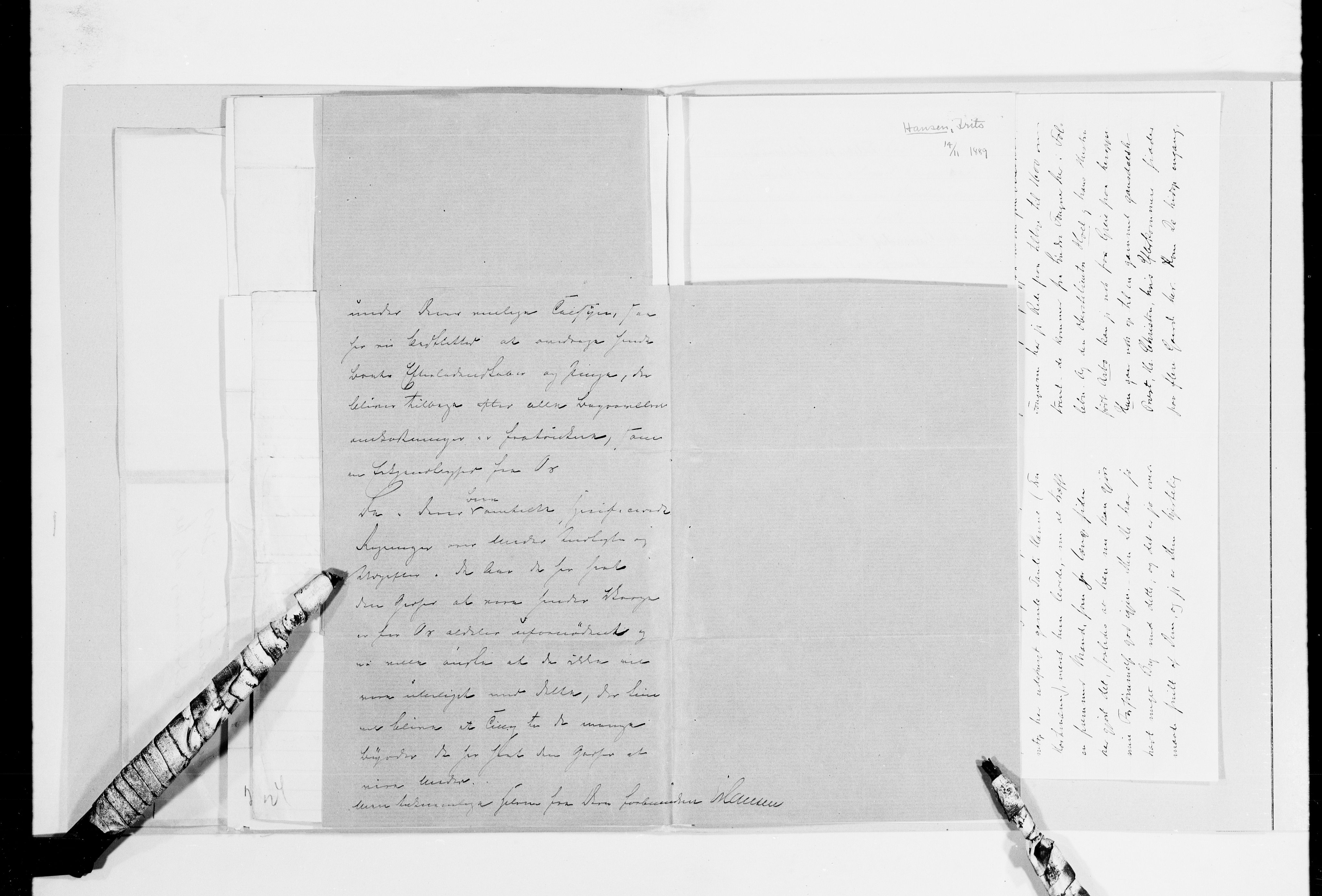 Lassens samlinger, AV/RA-PA-0051/G/L0098: Alfabetisk ordnede brev til Wilhelm Lassen: Hagemann - Jørgensen, 1815-1907, s. 40