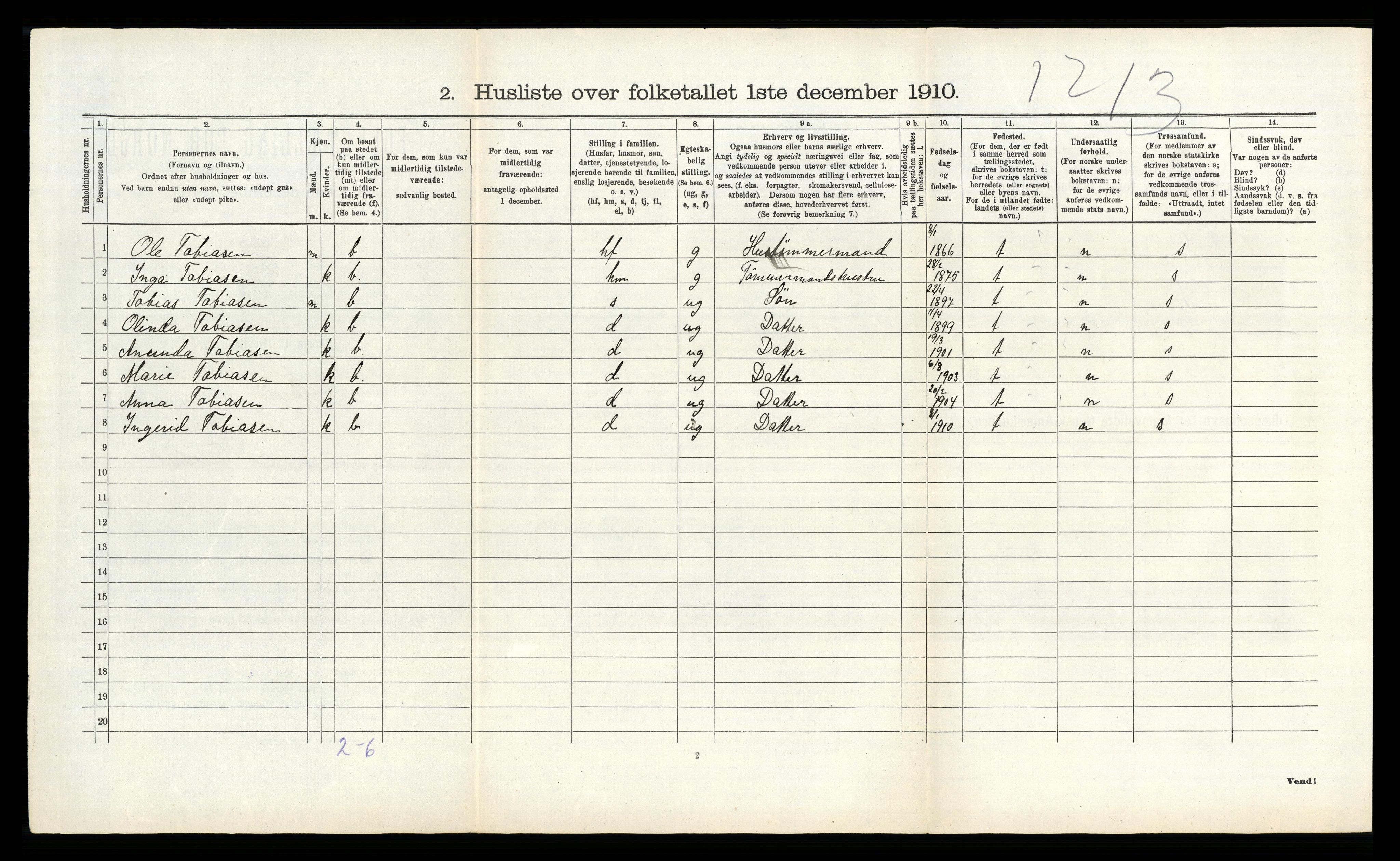 RA, Folketelling 1910 for 0815 Skåtøy herred, 1910, s. 504