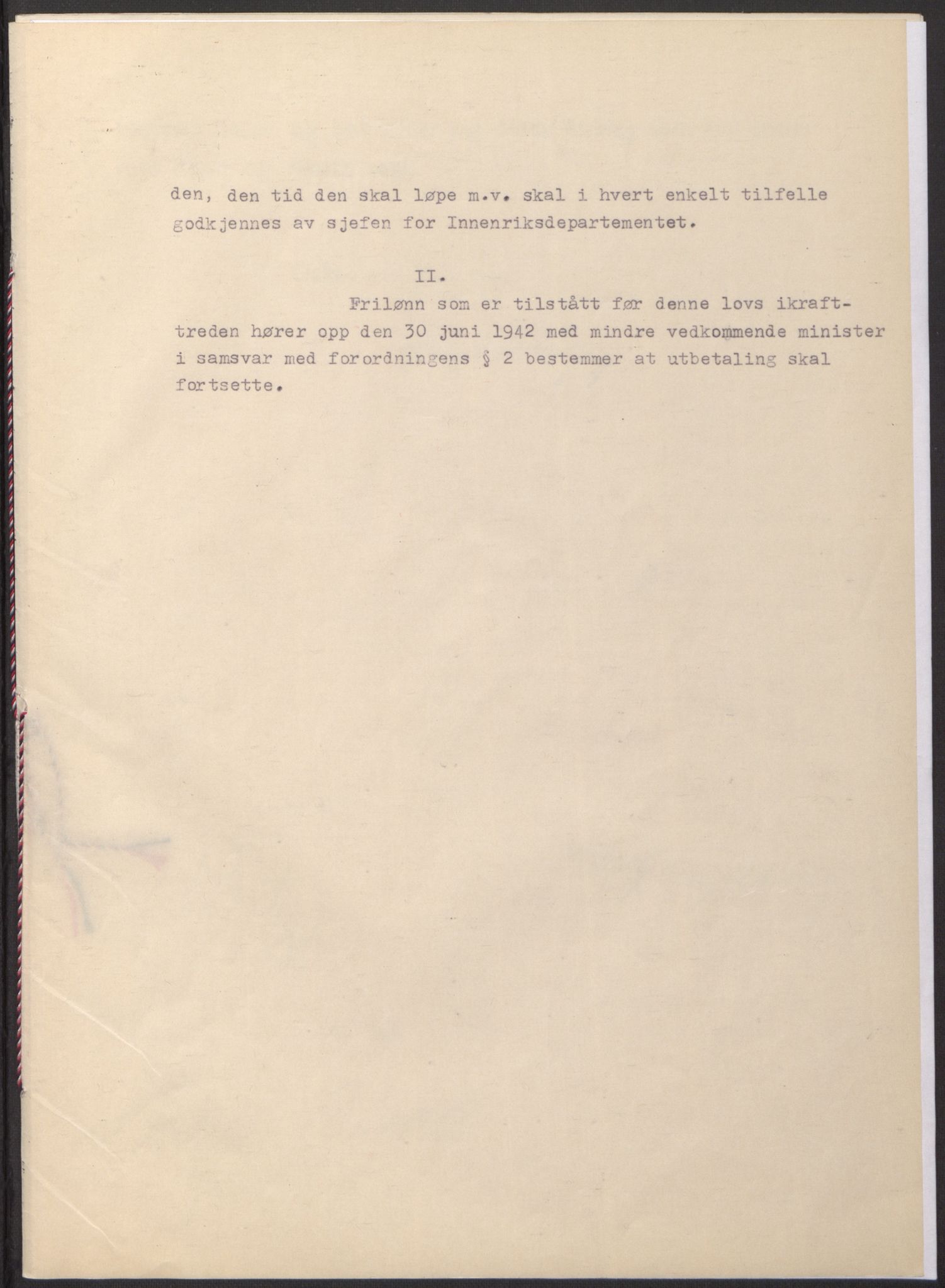 NS-administrasjonen 1940-1945 (Statsrådsekretariatet, de kommisariske statsråder mm), RA/S-4279/D/Db/L0098: Lover II, 1942, s. 50