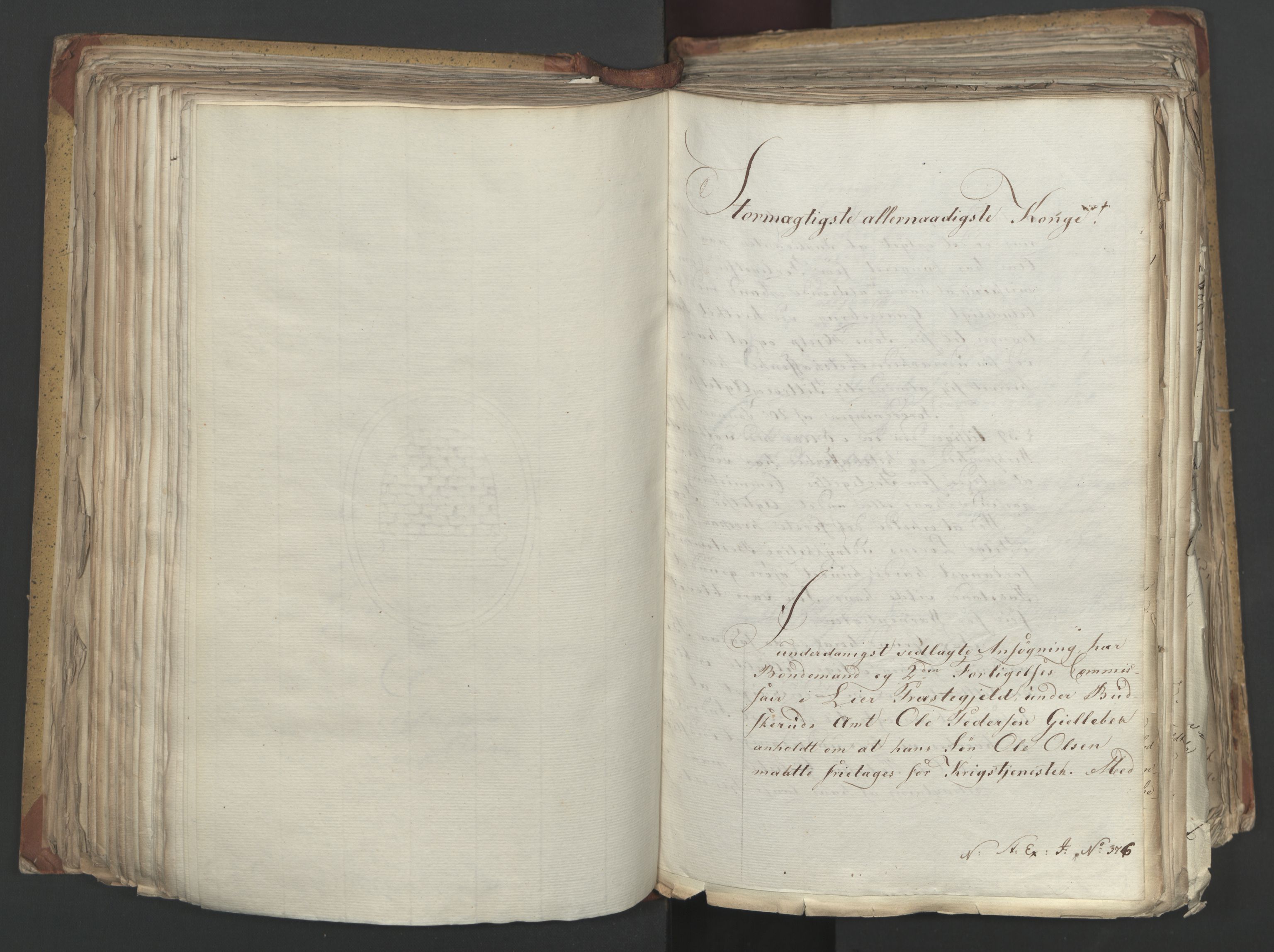 Statsrådsavdelingen i Stockholm, AV/RA-S-1003/D/Da/L0002: Regjeringsinnstillinger nr. 263-518, 1815, s. 246