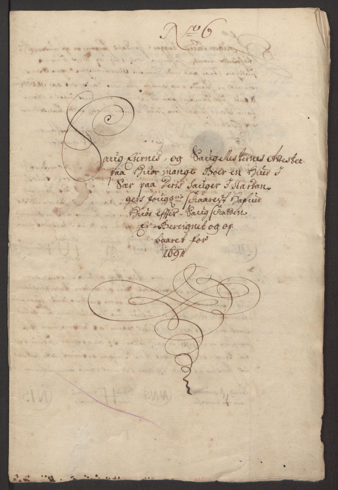 Rentekammeret inntil 1814, Reviderte regnskaper, Fogderegnskap, RA/EA-4092/R48/L2973: Fogderegnskap Sunnhordland og Hardanger, 1691-1692, s. 316