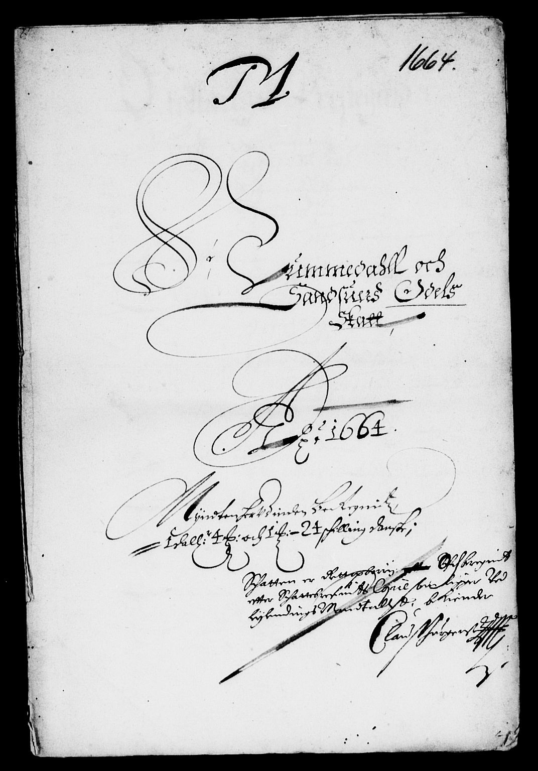 Rentekammeret inntil 1814, Reviderte regnskaper, Lensregnskaper, AV/RA-EA-5023/R/Rb/Rbn/L0006: Numedal og Sandsvær len, 1660-1664