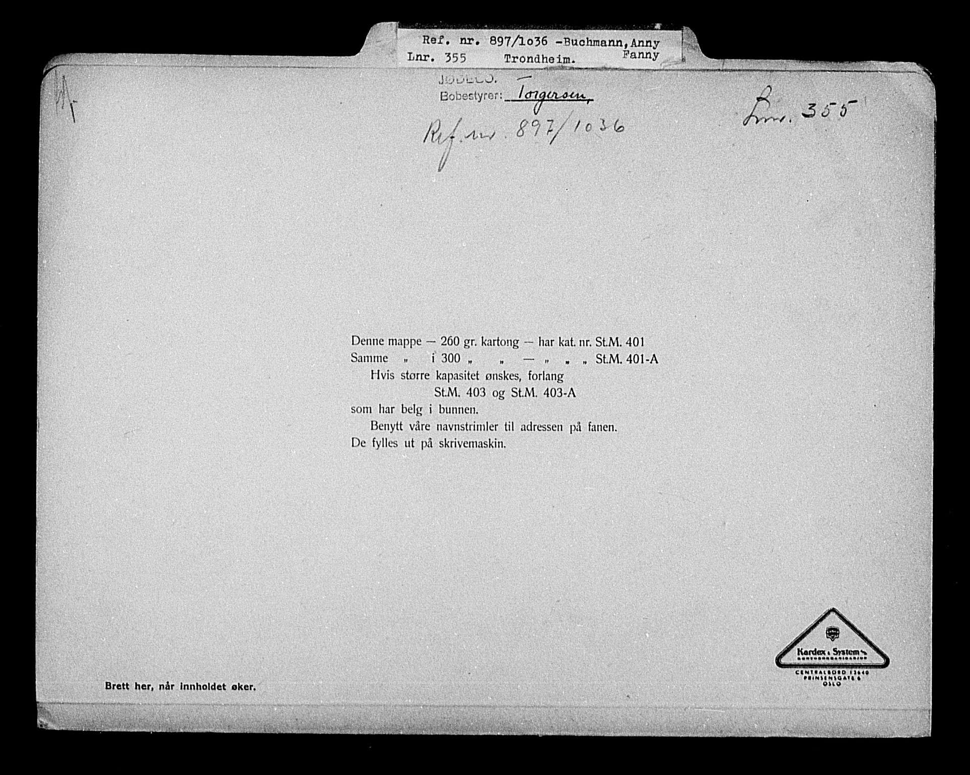 Justisdepartementet, Tilbakeføringskontoret for inndratte formuer, RA/S-1564/H/Hc/Hca/L0893: --, 1945-1947, s. 308