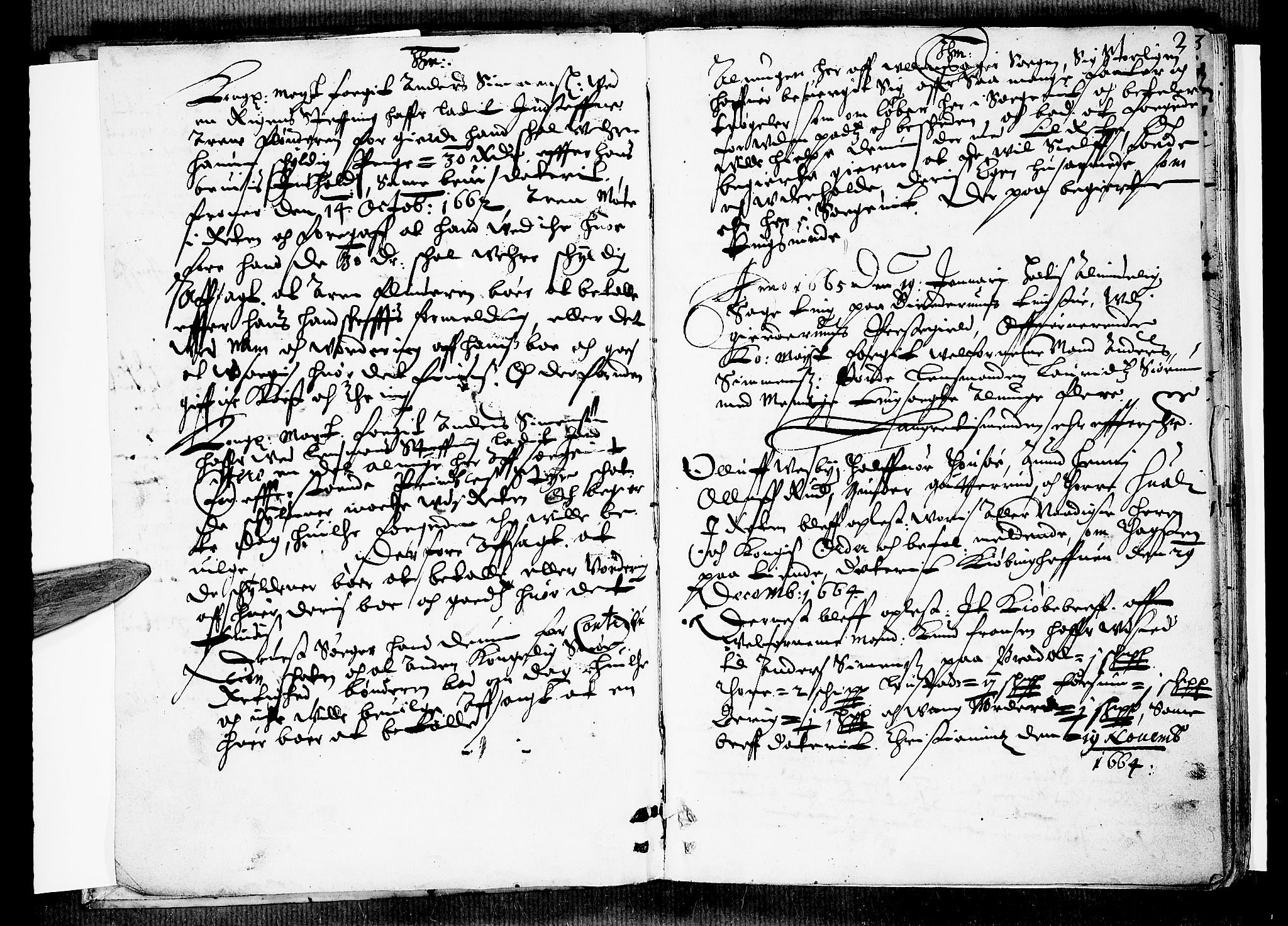 Øvre Romerike sorenskriveri, SAO/A-10649/F/Fb/L0009: Tingbok 9, 1665, s. 1b-2a