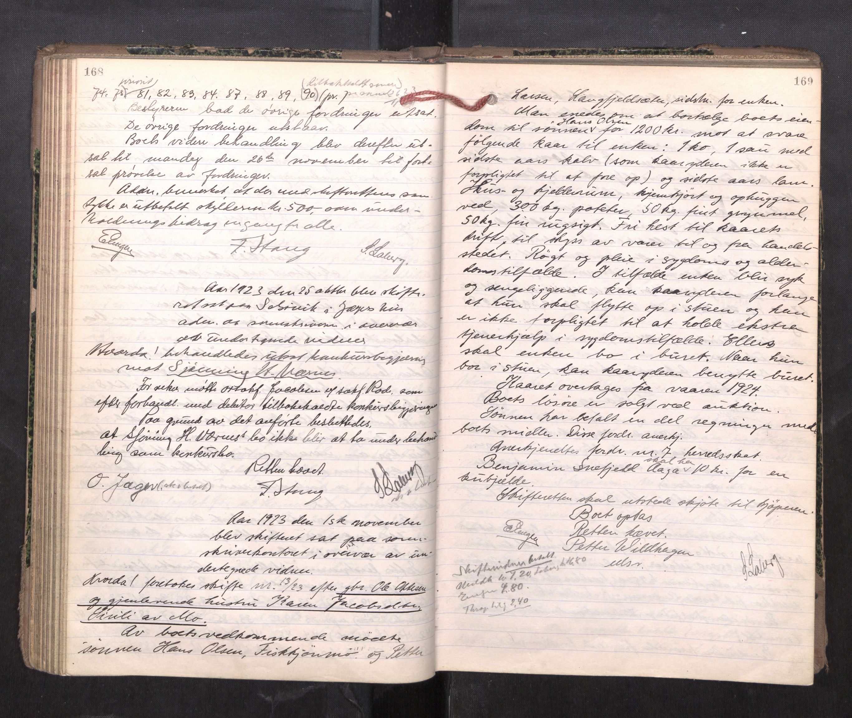 Rana sorenskriveri , AV/SAT-A-1108/1/3/3B/L0012: Skiftebehandlingsprotokoll, 1922-1926