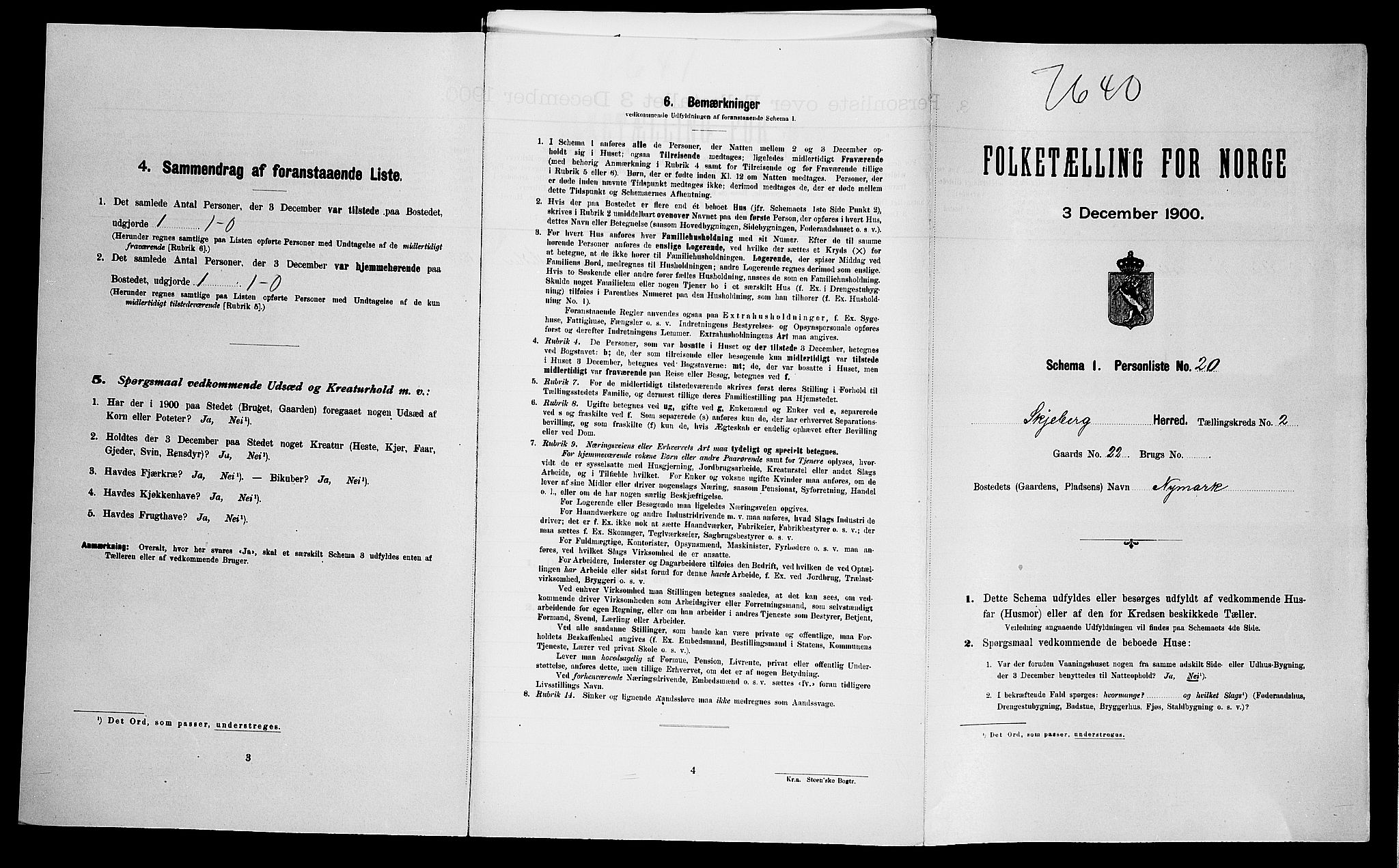 SAO, Folketelling 1900 for 0115 Skjeberg herred, 1900, s. 522
