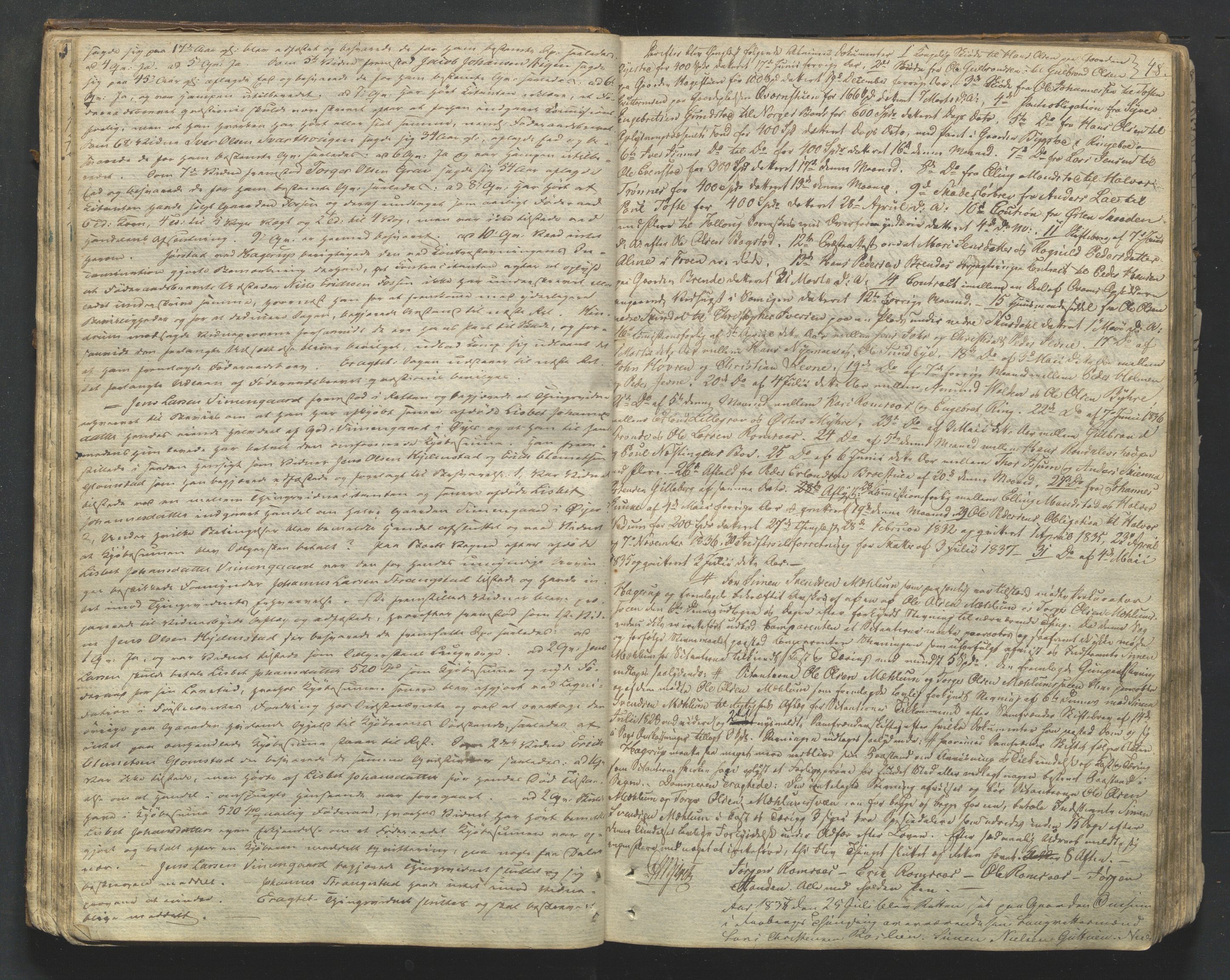 Mellom-Gudbrandsdal sorenskriveri, AV/SAH-TING-038/G/Gb/L0001: Tingbok, 1835-1849, s. 47b-48a
