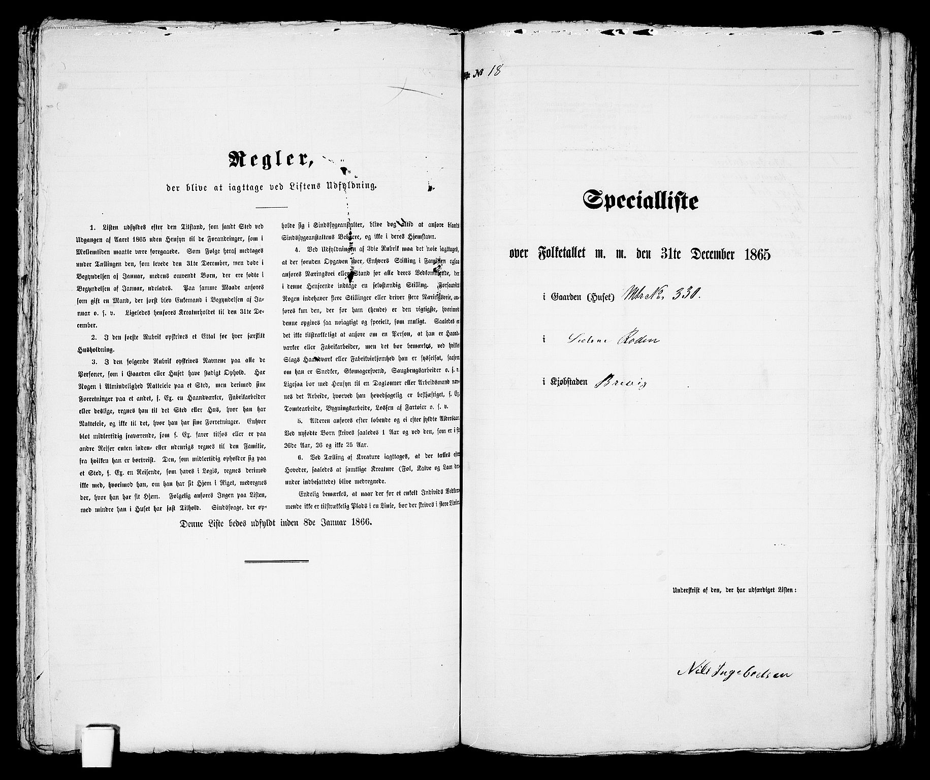 RA, Folketelling 1865 for 0804P Brevik prestegjeld, 1865, s. 246