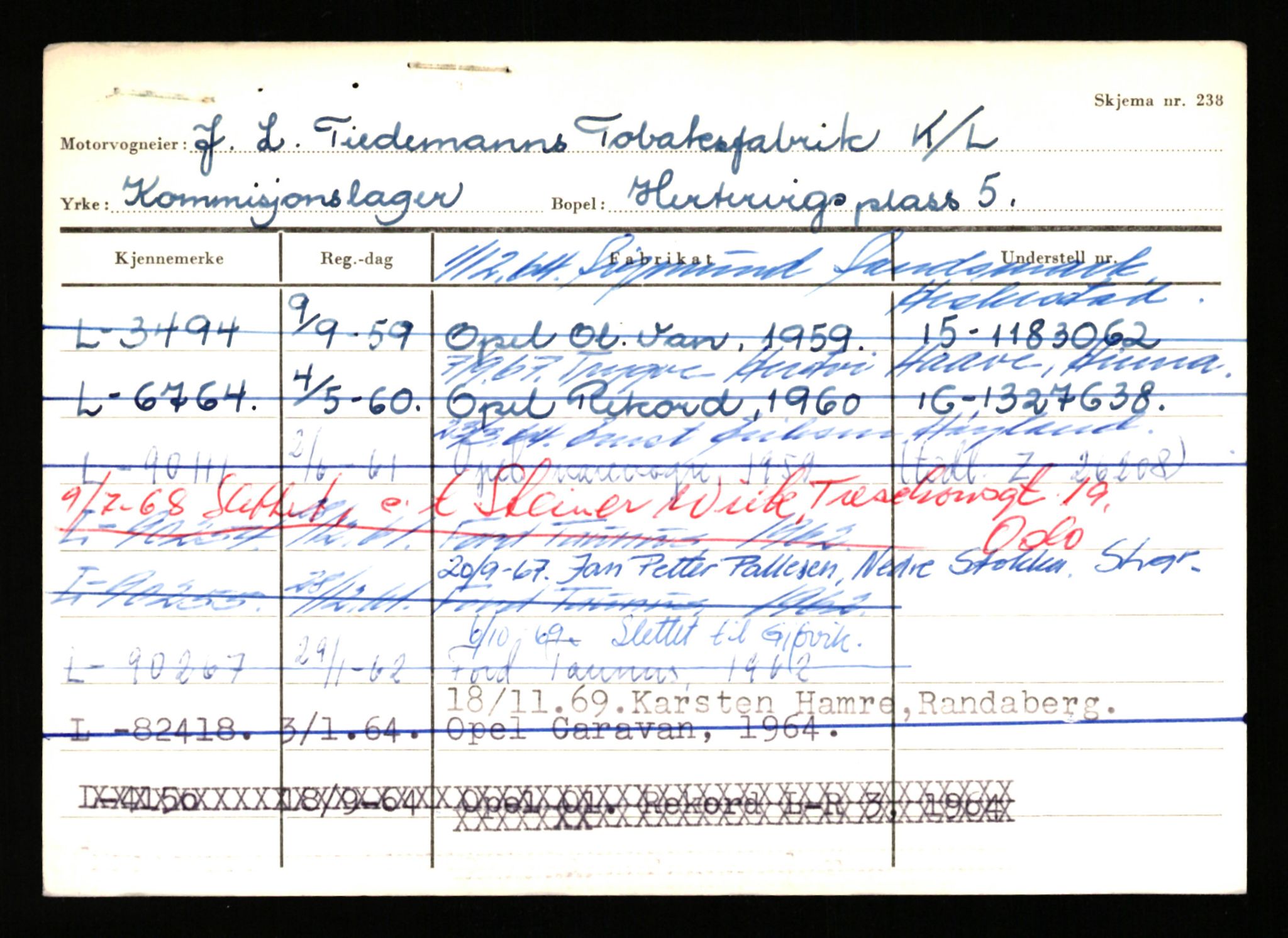 Stavanger trafikkstasjon, AV/SAST-A-101942/0/H/L0038: Sørbø - Tjeltveit, 1930-1971, s. 2187