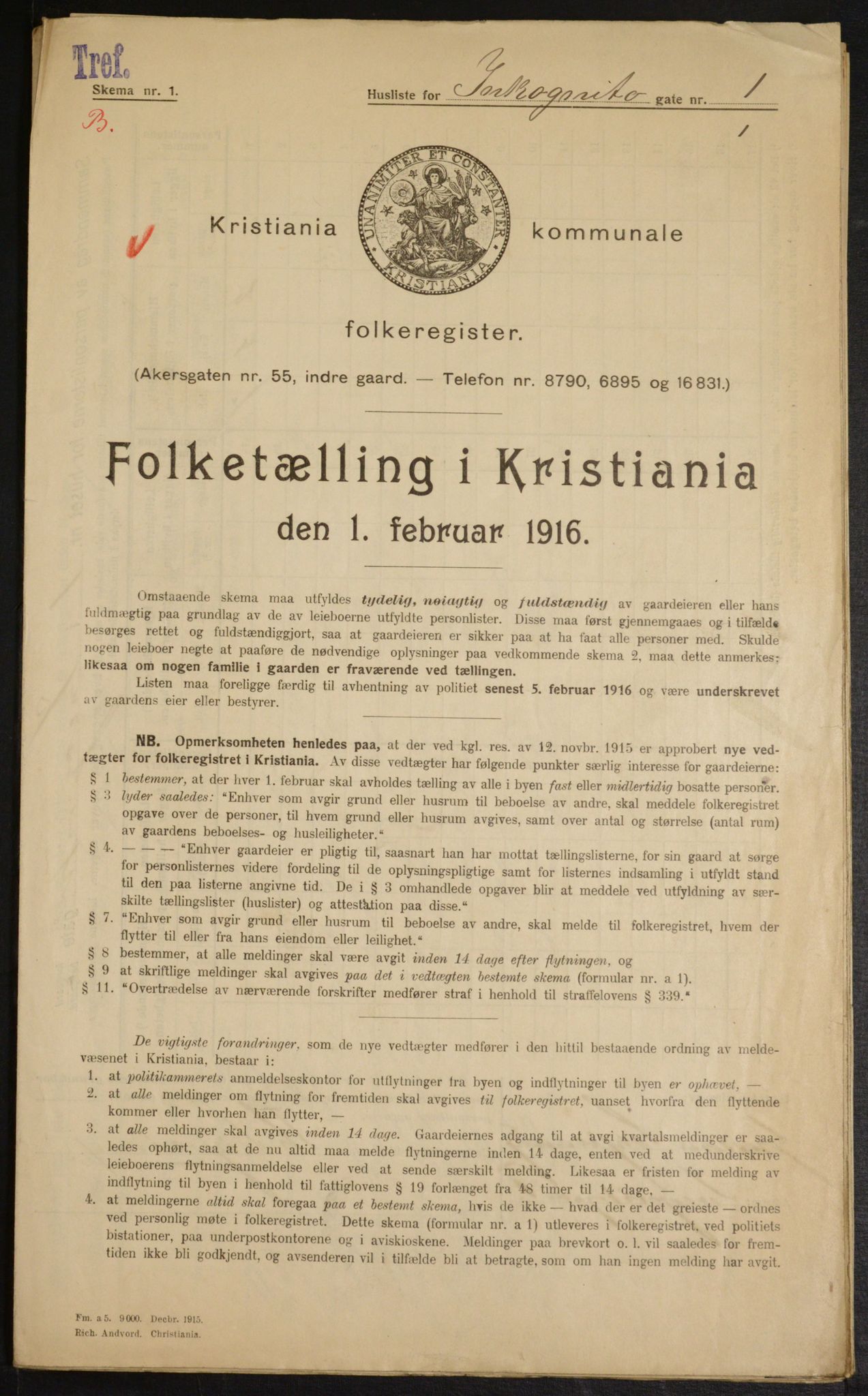 OBA, Kommunal folketelling 1.2.1916 for Kristiania, 1916, s. 44929