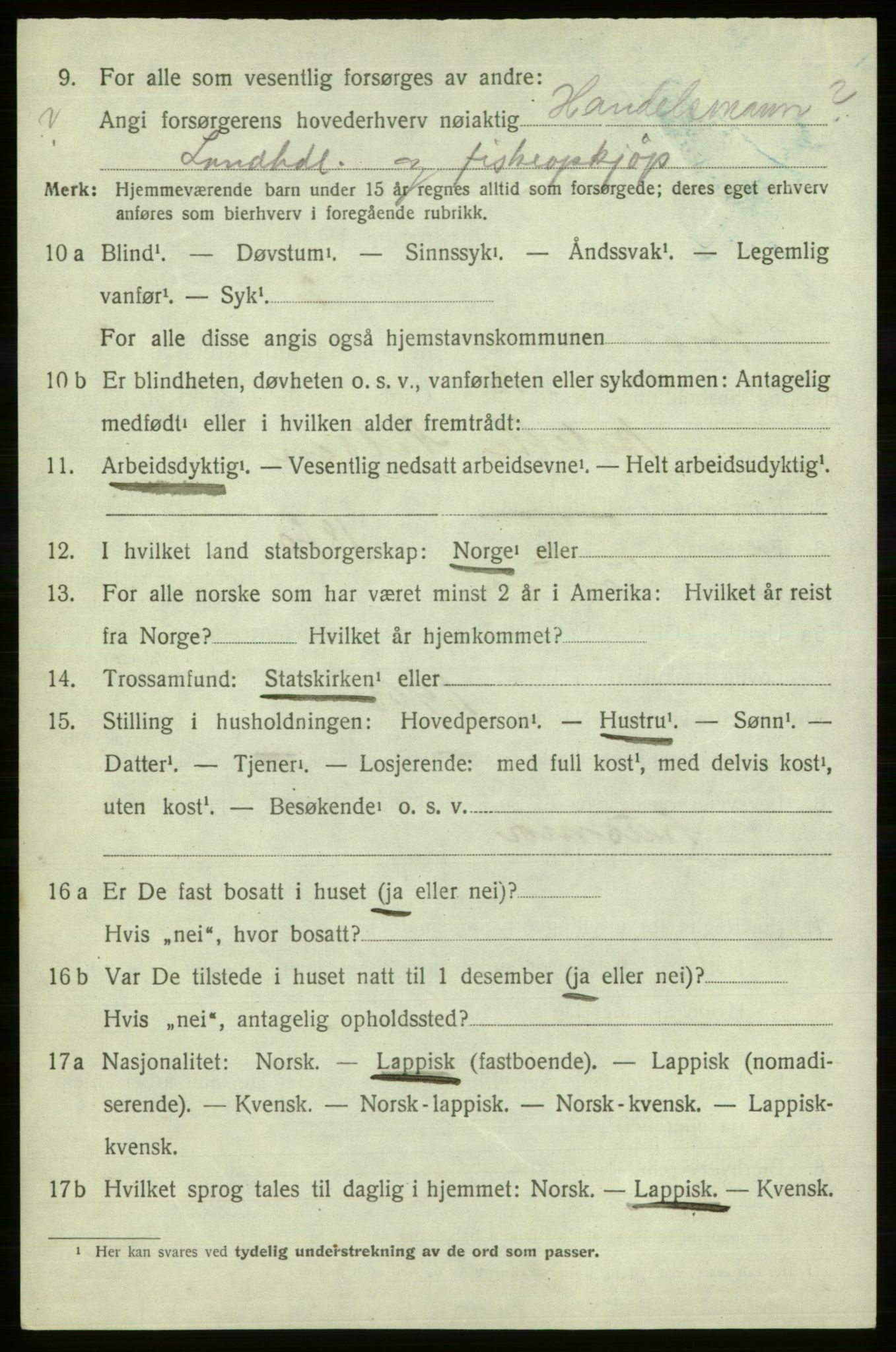 SATØ, Folketelling 1920 for 2016 Sørøysund herred, 1920, s. 1341