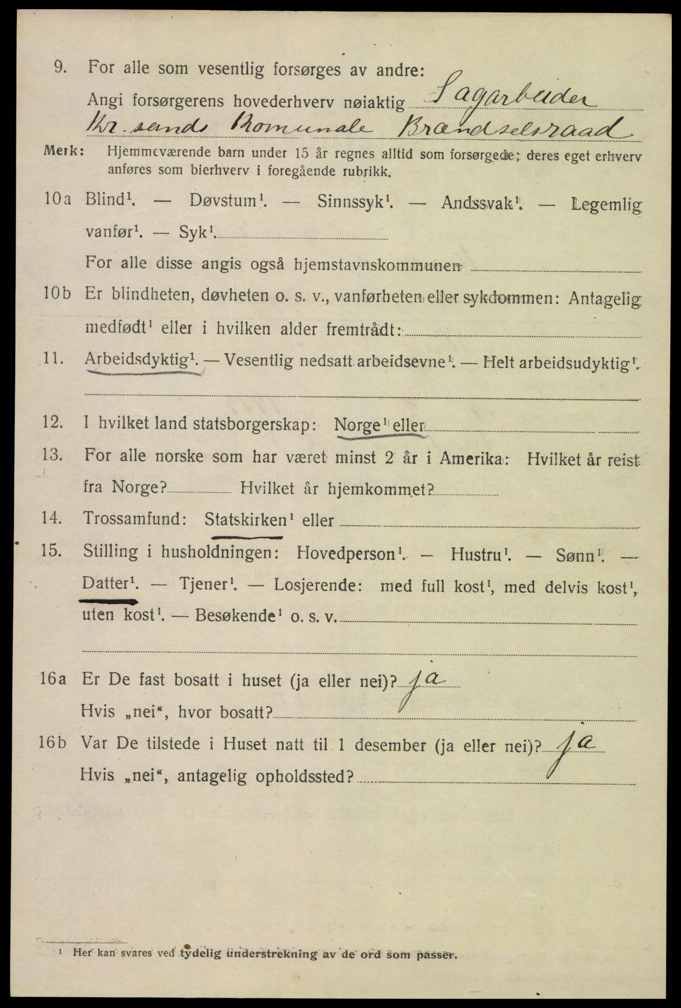 SAK, Folketelling 1920 for 1001 Kristiansand kjøpstad, 1920, s. 24150