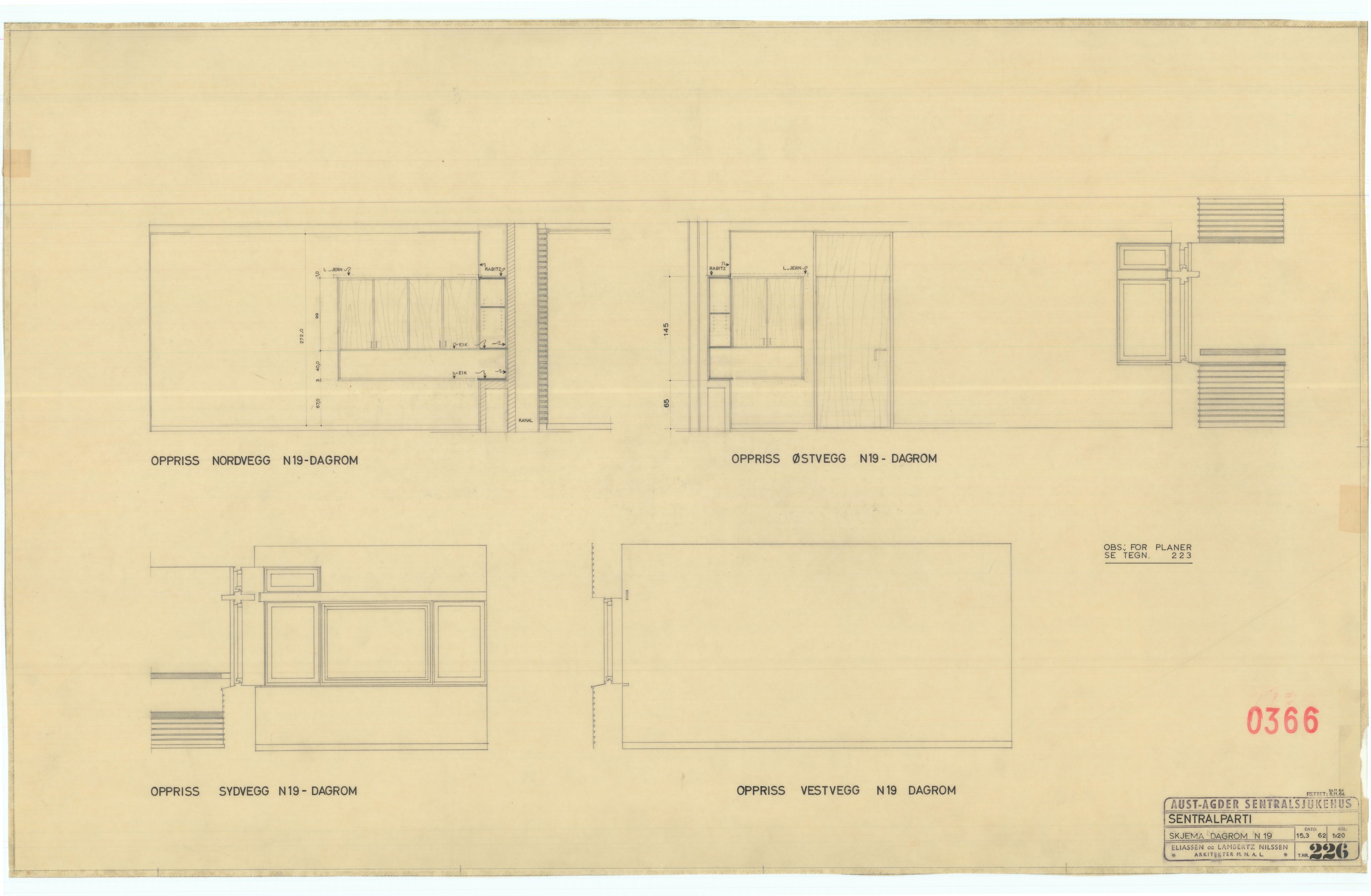 Eliassen og Lambertz-Nilssen Arkitekter, AAKS/PA-2983/T/T01/L0006: Tegningskogger 0366, 1960-1966, s. 6