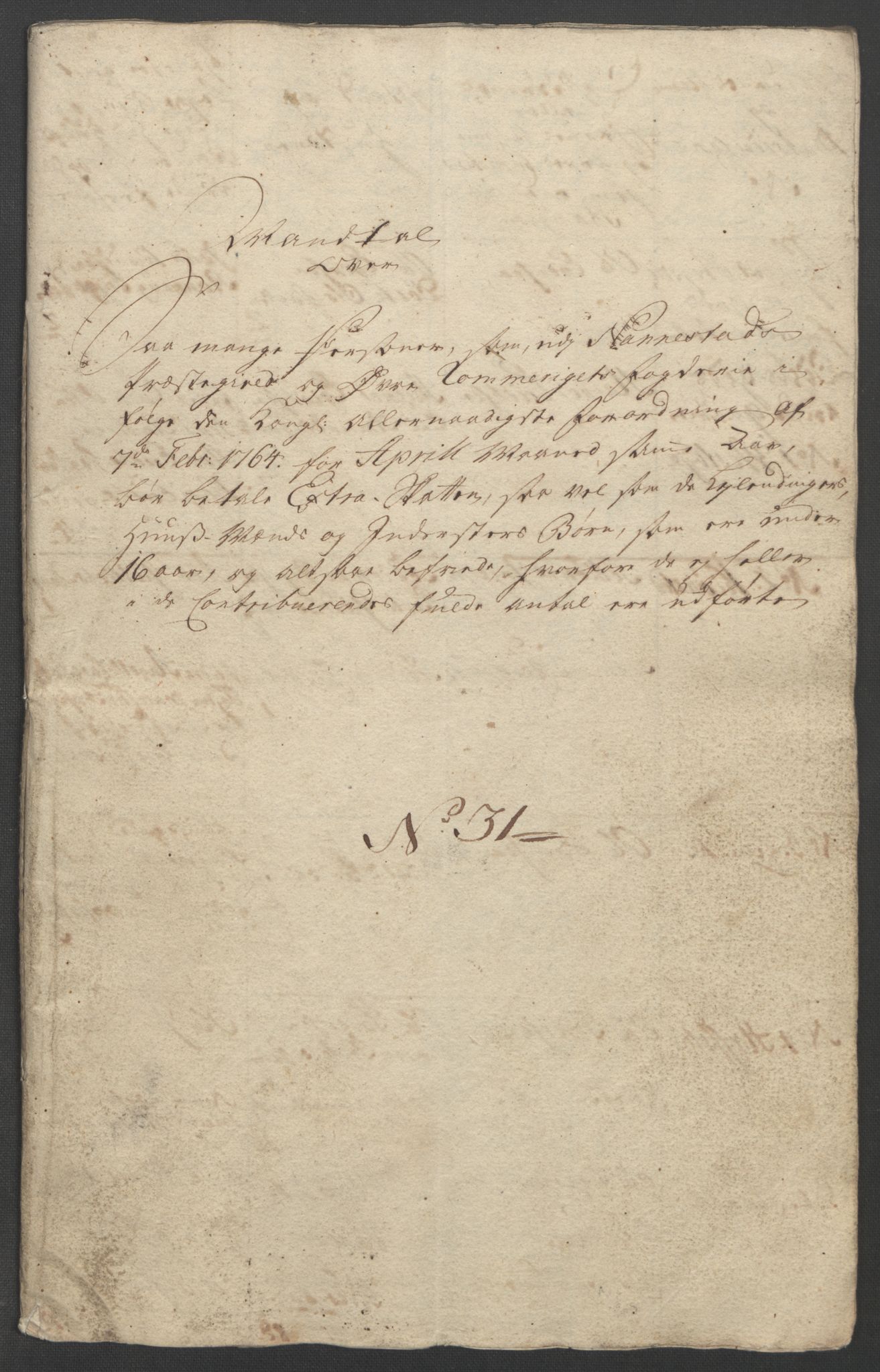 Rentekammeret inntil 1814, Reviderte regnskaper, Fogderegnskap, RA/EA-4092/R12/L0804: Ekstraskatten Øvre Romerike, 1764, s. 11