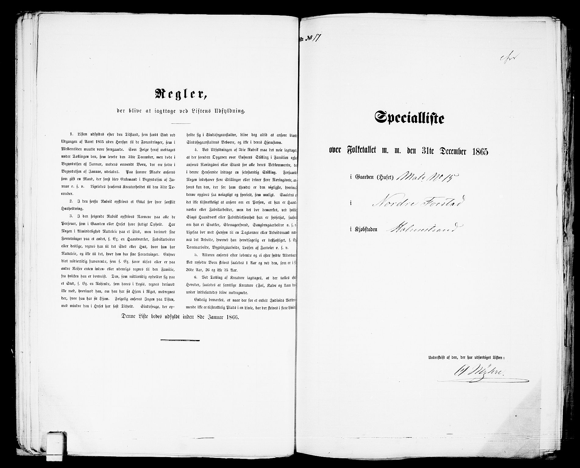 RA, Folketelling 1865 for 0702B Botne prestegjeld, Holmestrand kjøpstad, 1865, s. 40