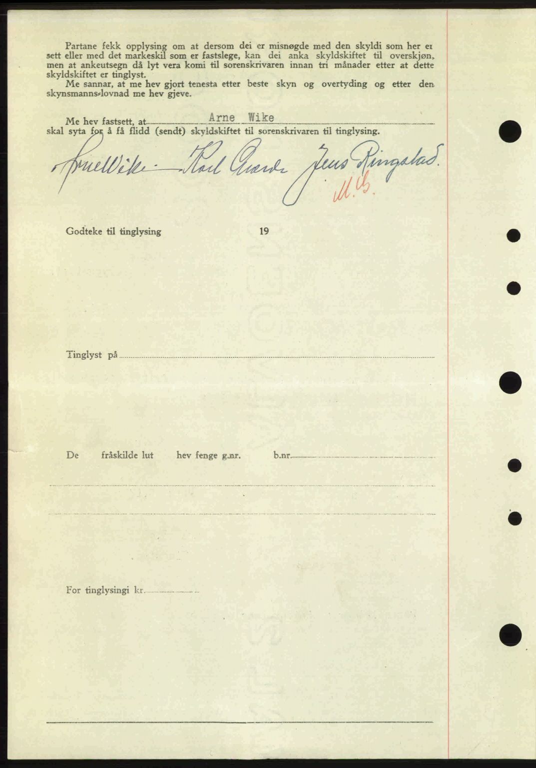 Nordre Sunnmøre sorenskriveri, AV/SAT-A-0006/1/2/2C/2Ca: Pantebok nr. A25, 1947-1947, Dagboknr: 1476/1947